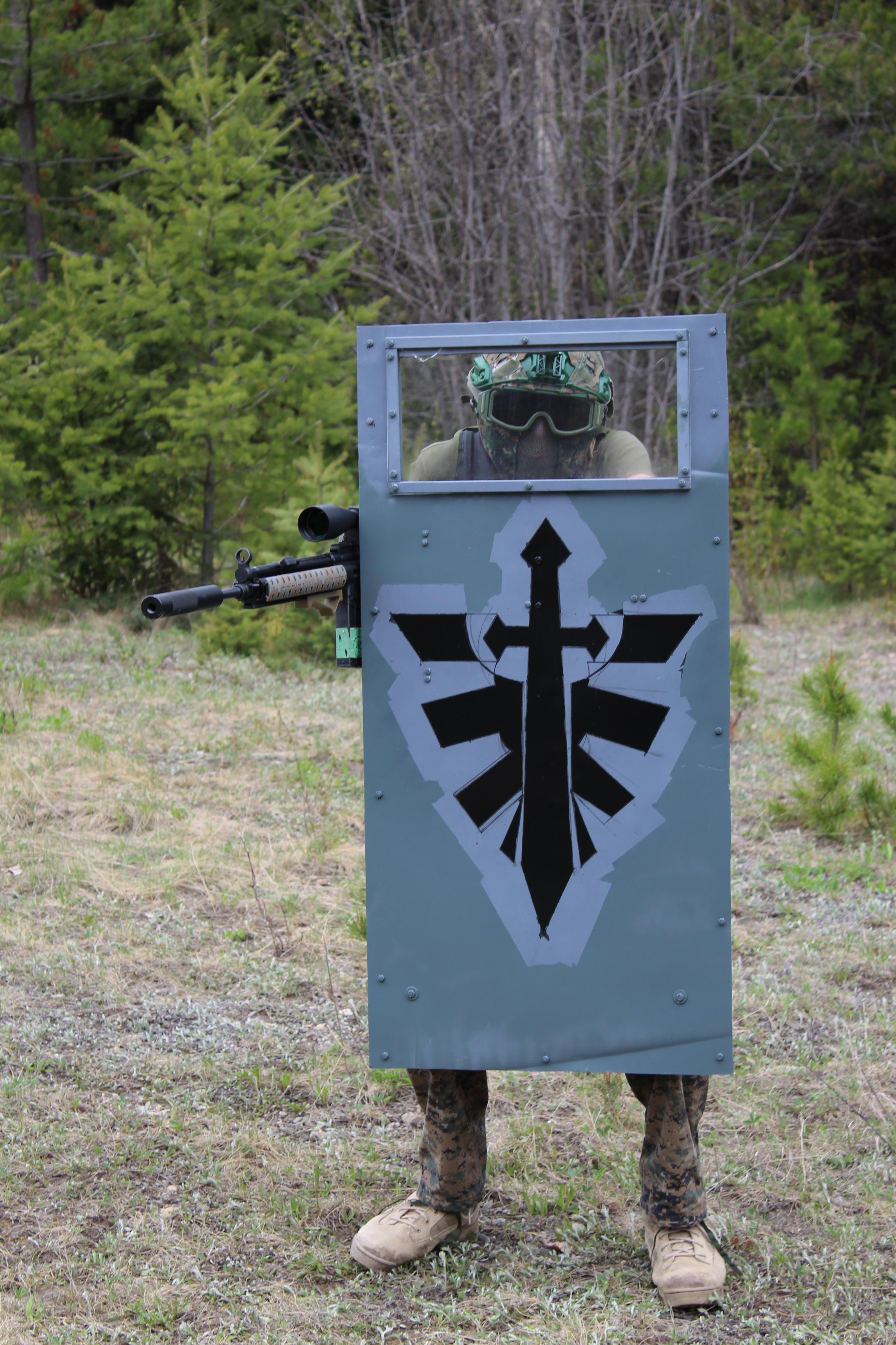 Homemade Airsoft Riot Shield