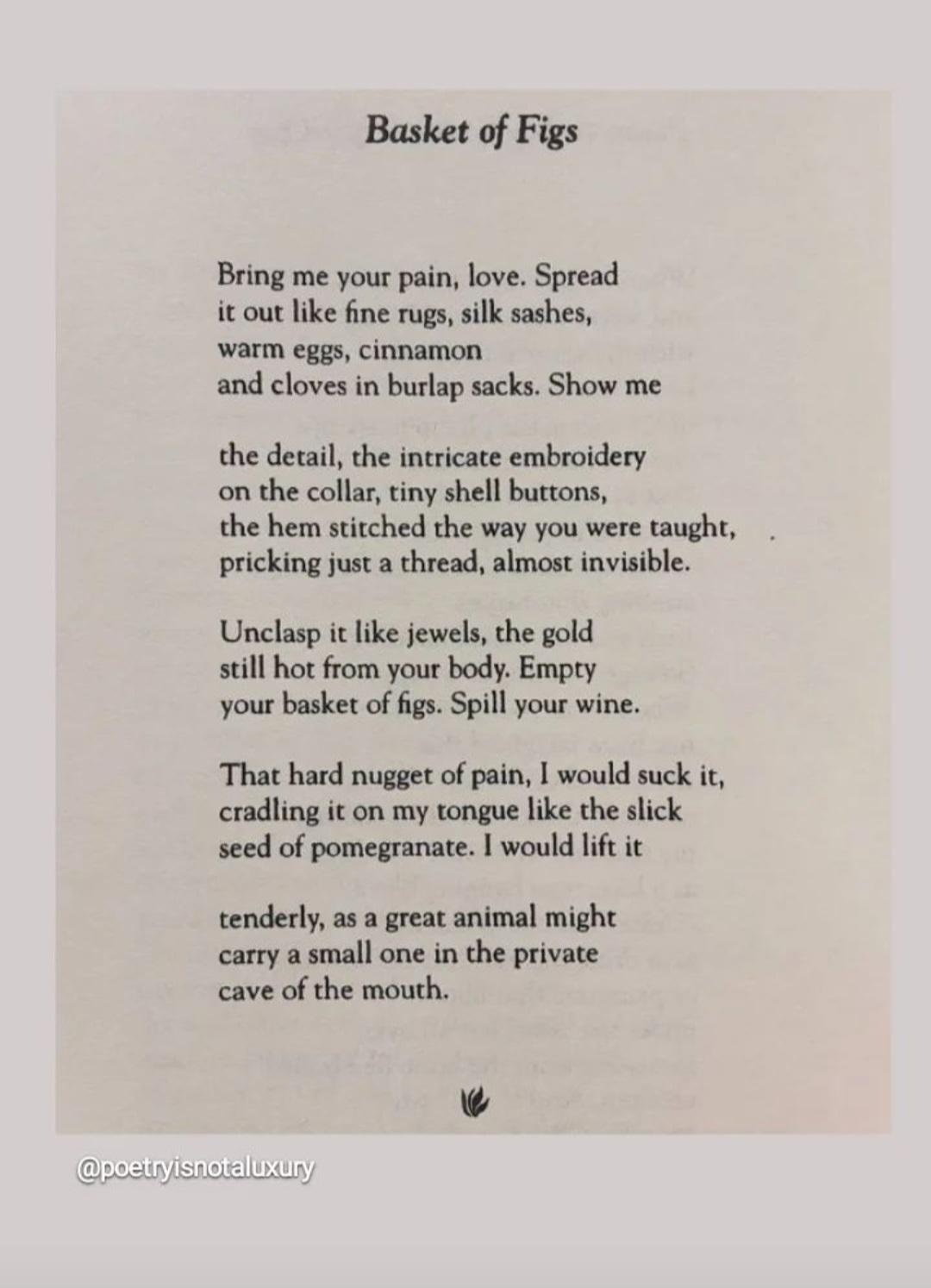 Basket of Figs by Ellen Bass [POEM] r/Poetry