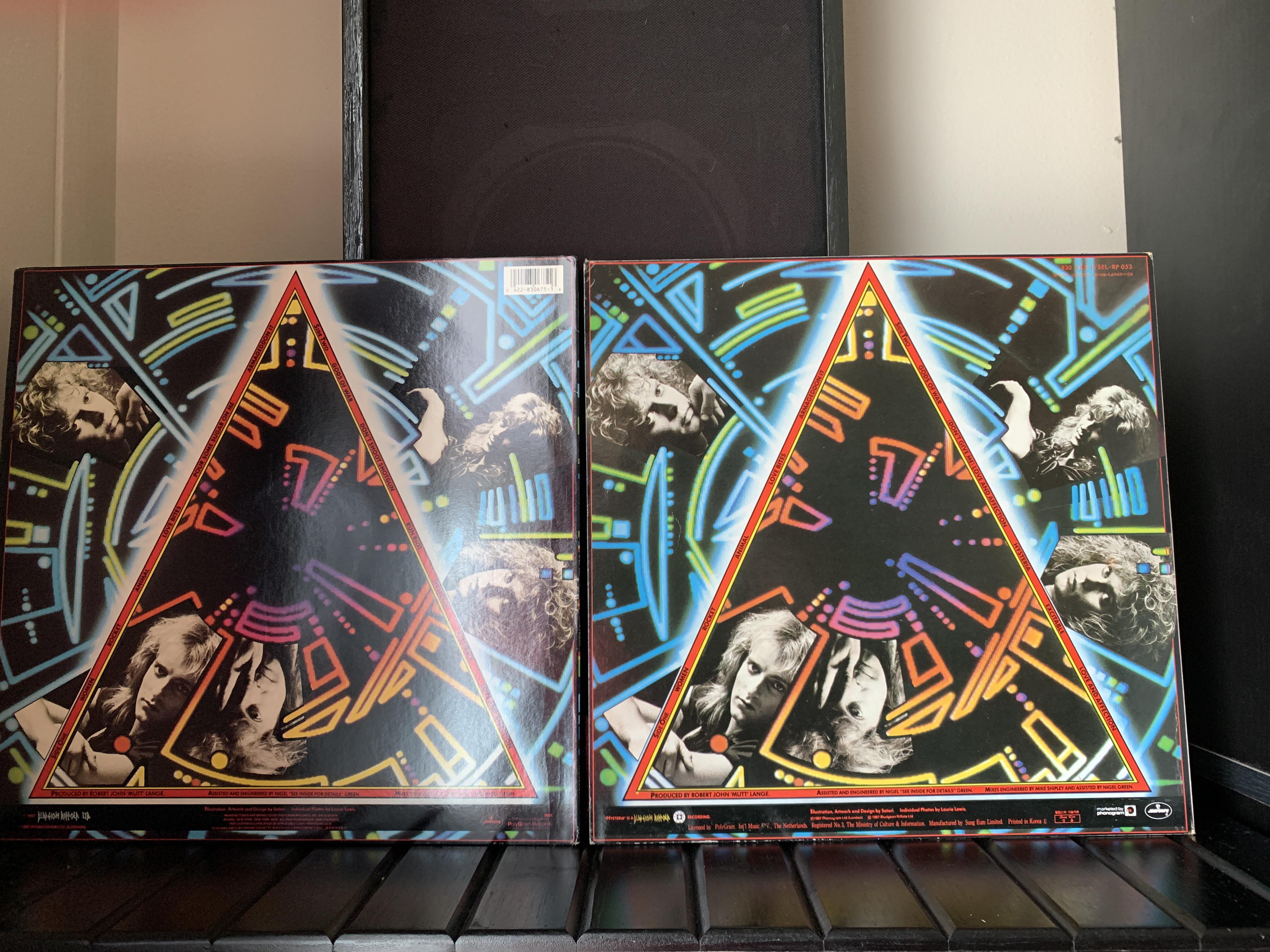 Def Leppard’s album Hysteria produced in S. Korea is missing Run Riot