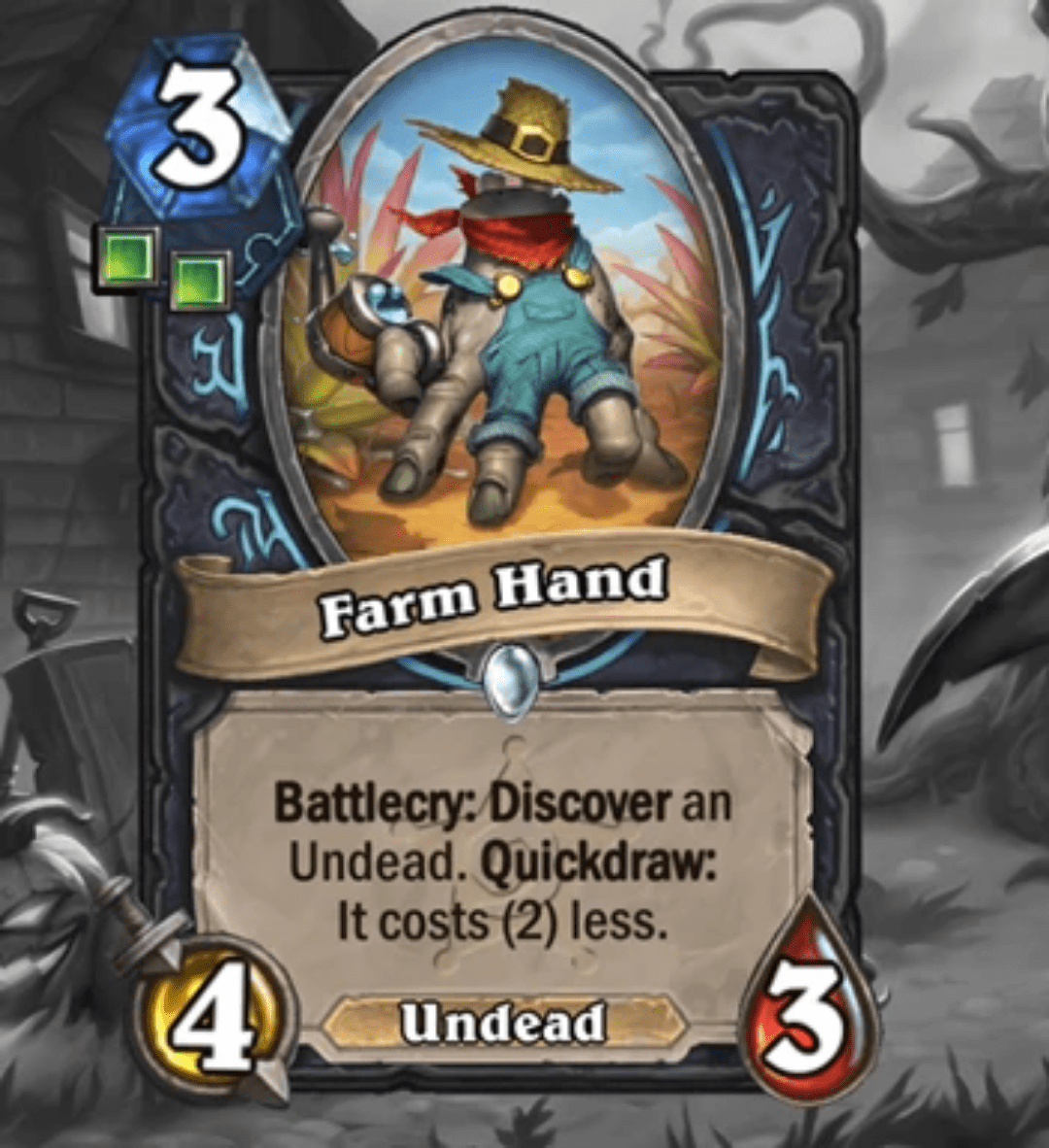 New Card Revealed Farm Hand r/hearthstone