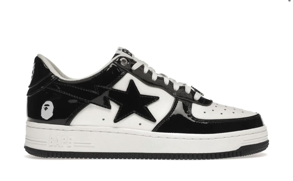 Where can I find the best Black and white bapesta for less than 50