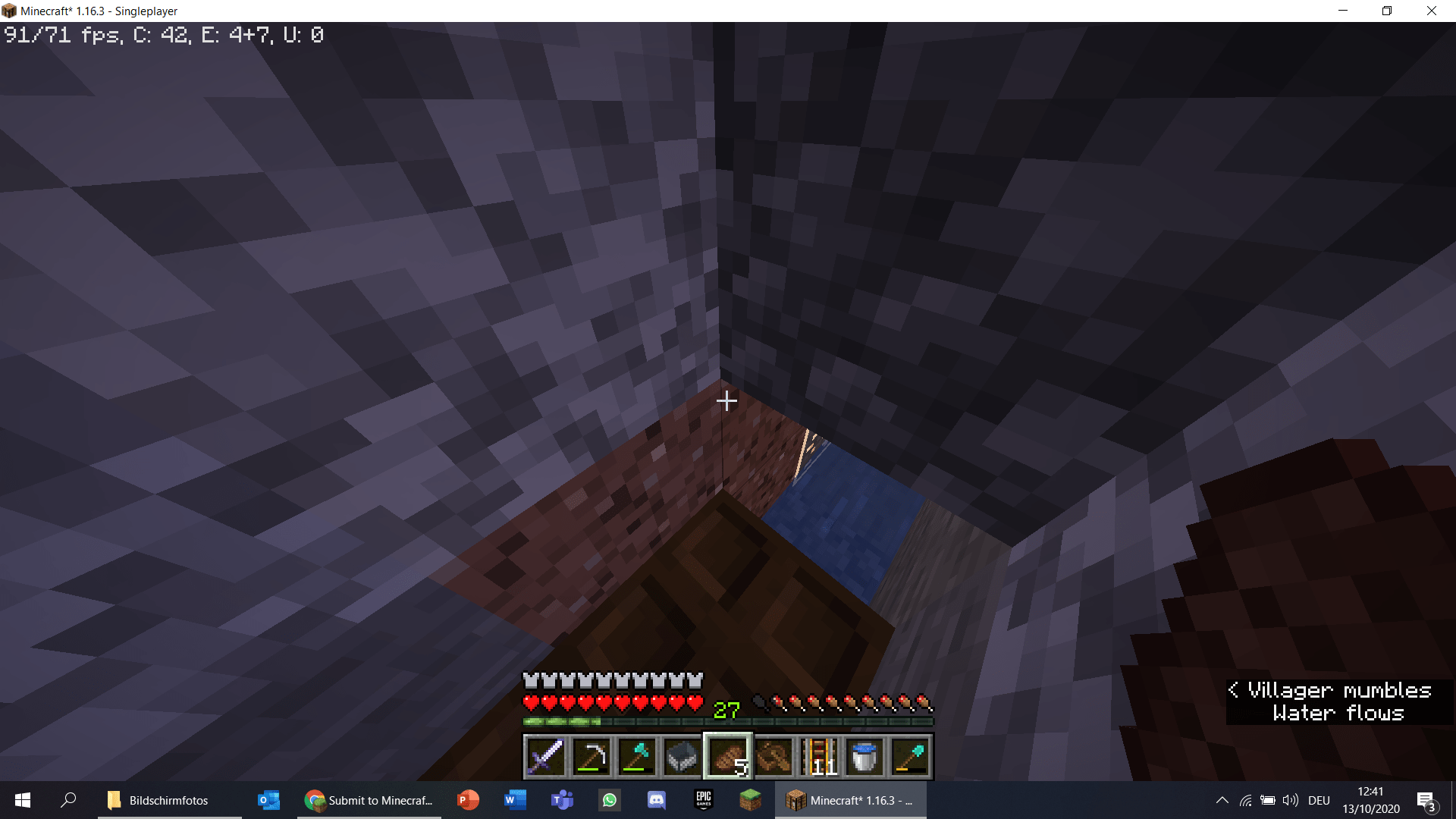 will a baby zombie go thru this hole? r/Minecraft