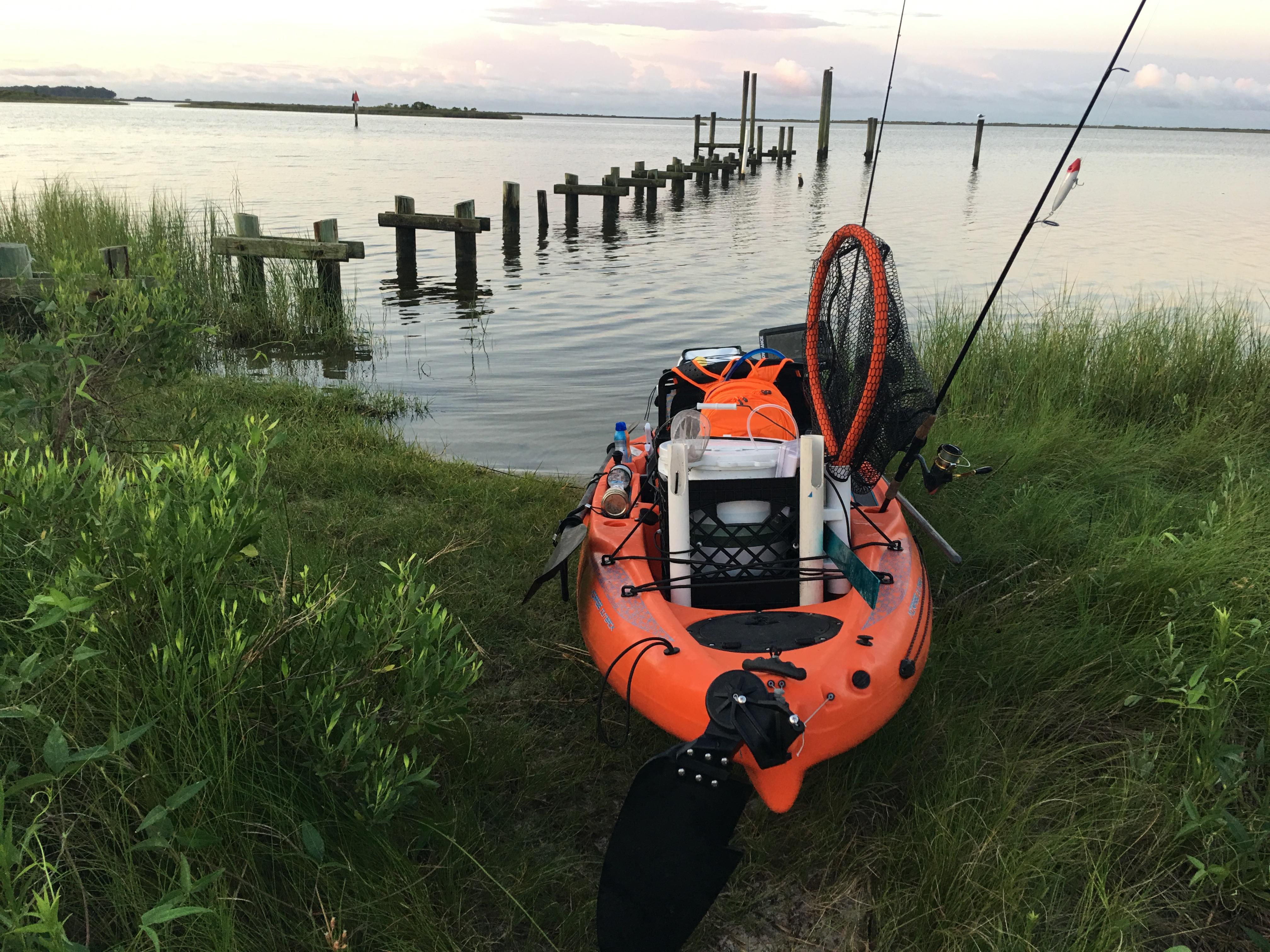 Yesterday's launch spot in Ocean Springs, MS. Not the most productive