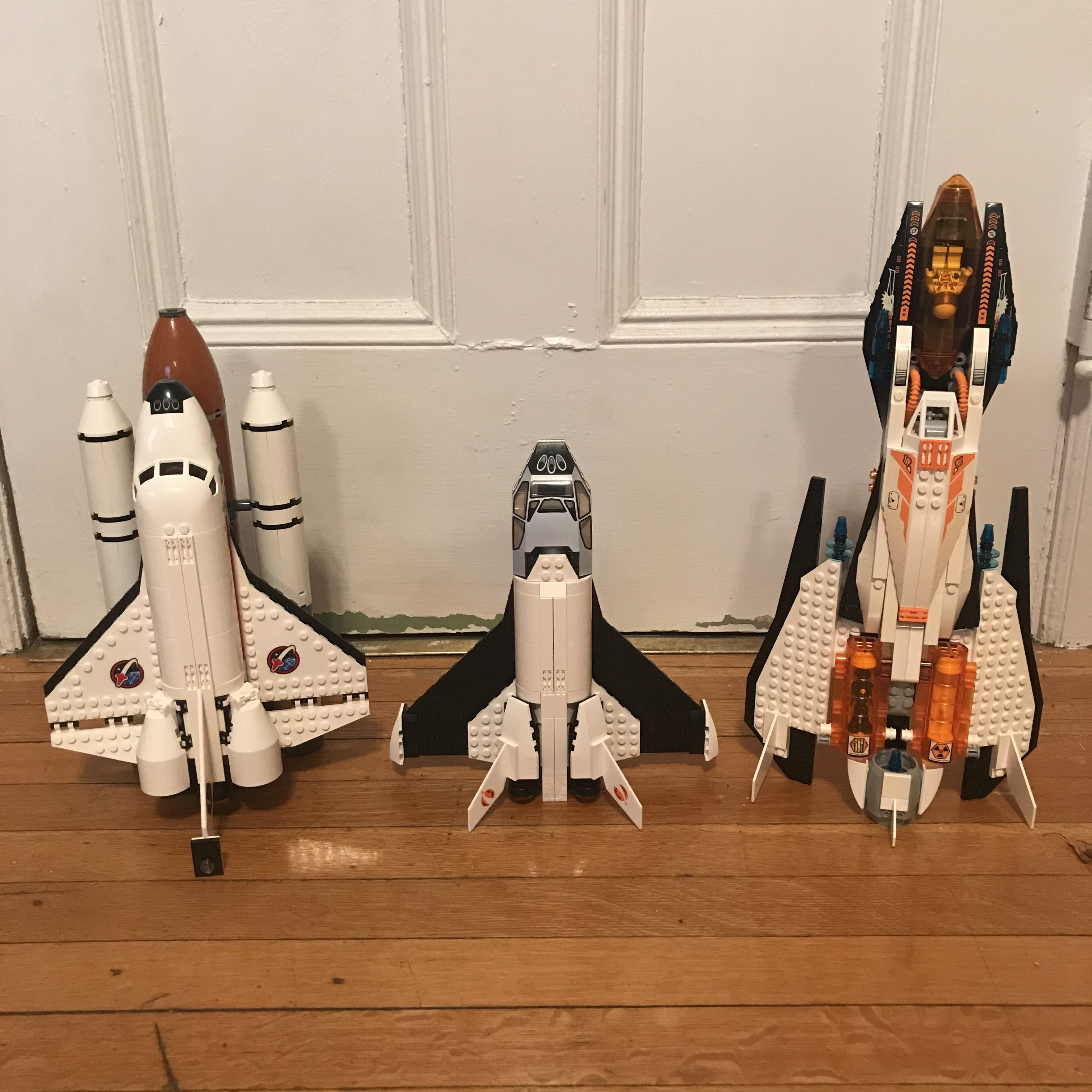 The evolution of space shuttles in the Lego universe r/lego