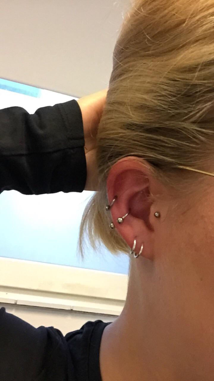 I have 10 ear piercings all together and still want more, would it look