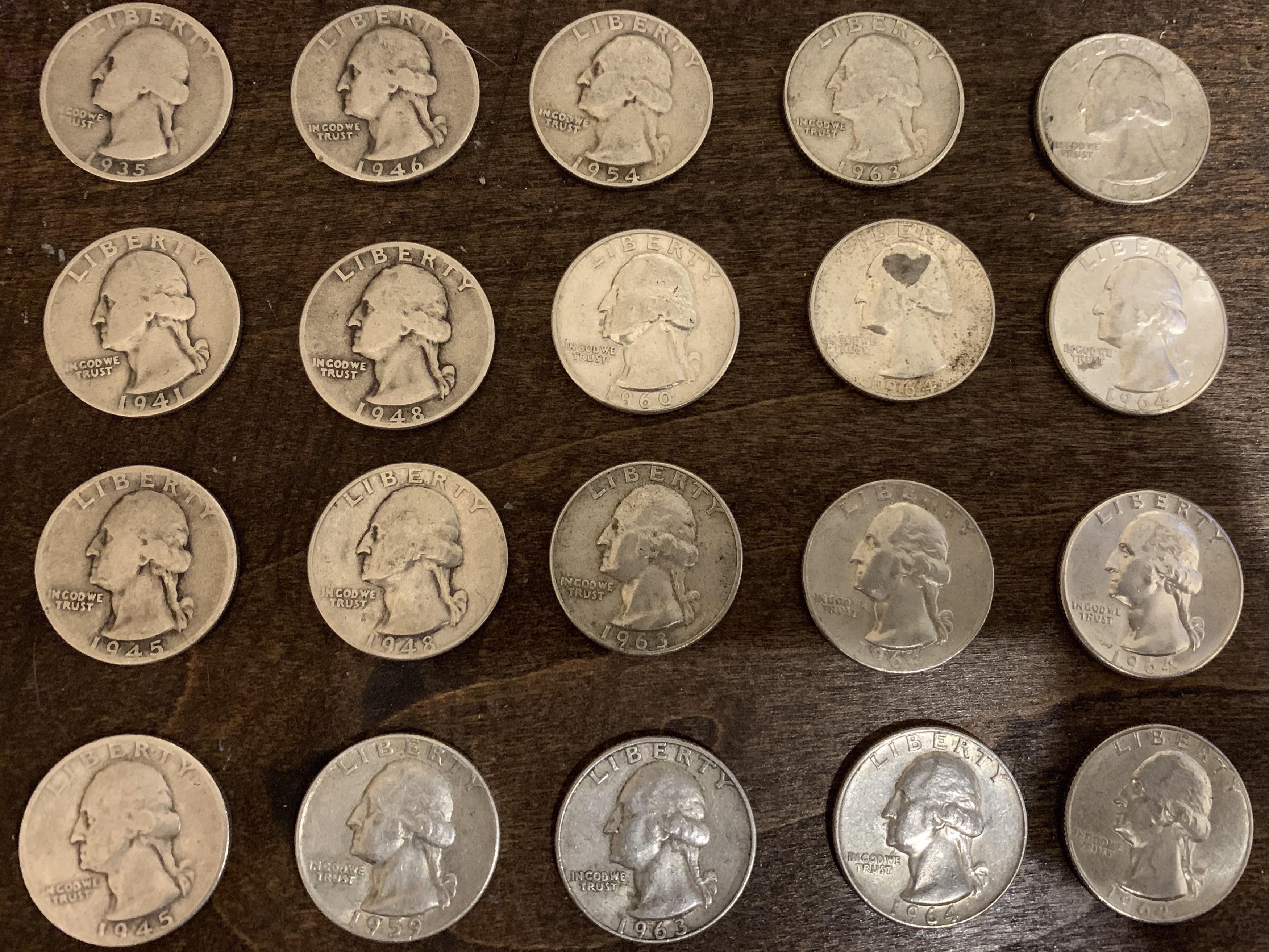 20 silver quarters below spot at local pawn shop! r/Silverbugs