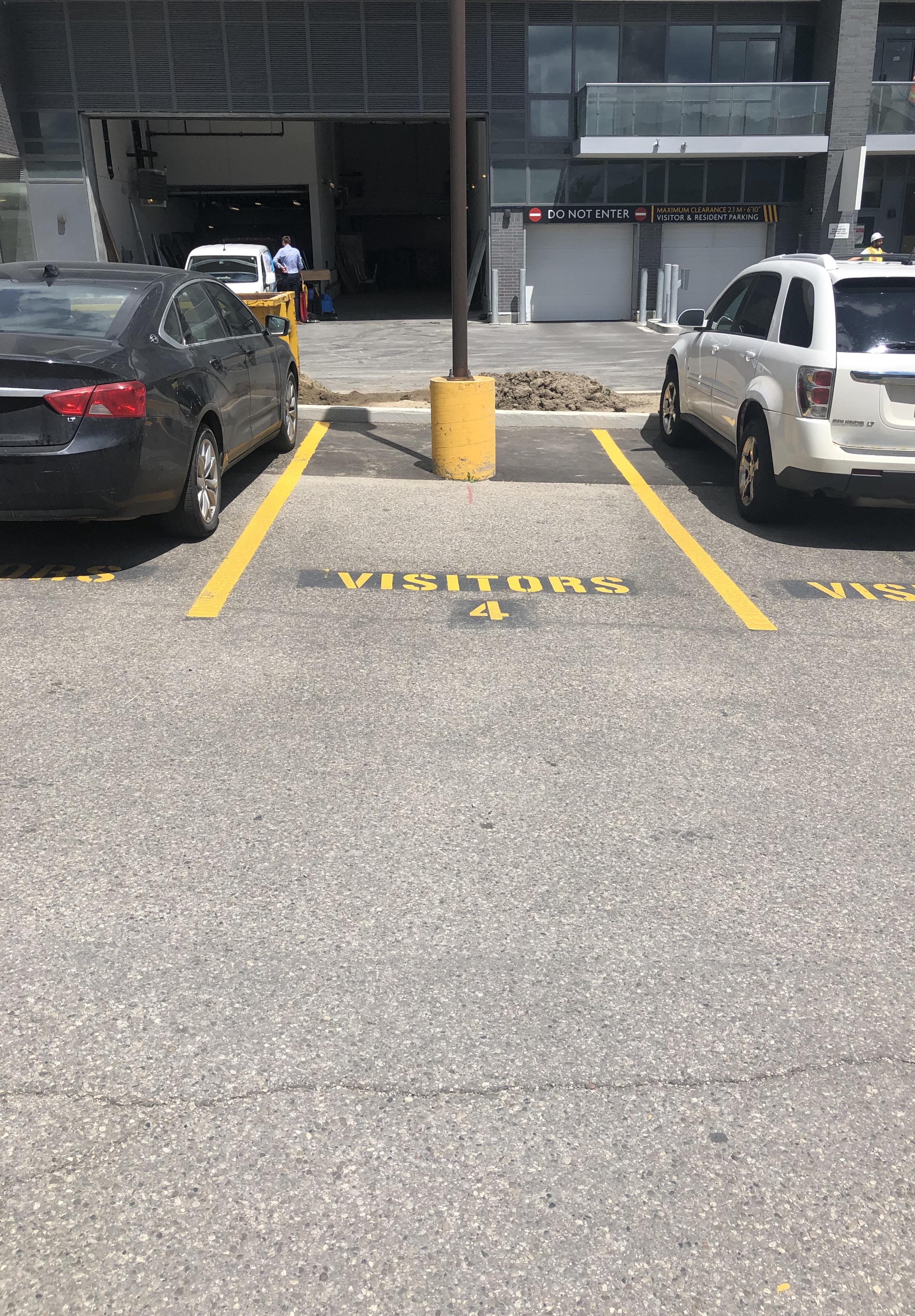 painted the visitor parking boss r/NotMyJob