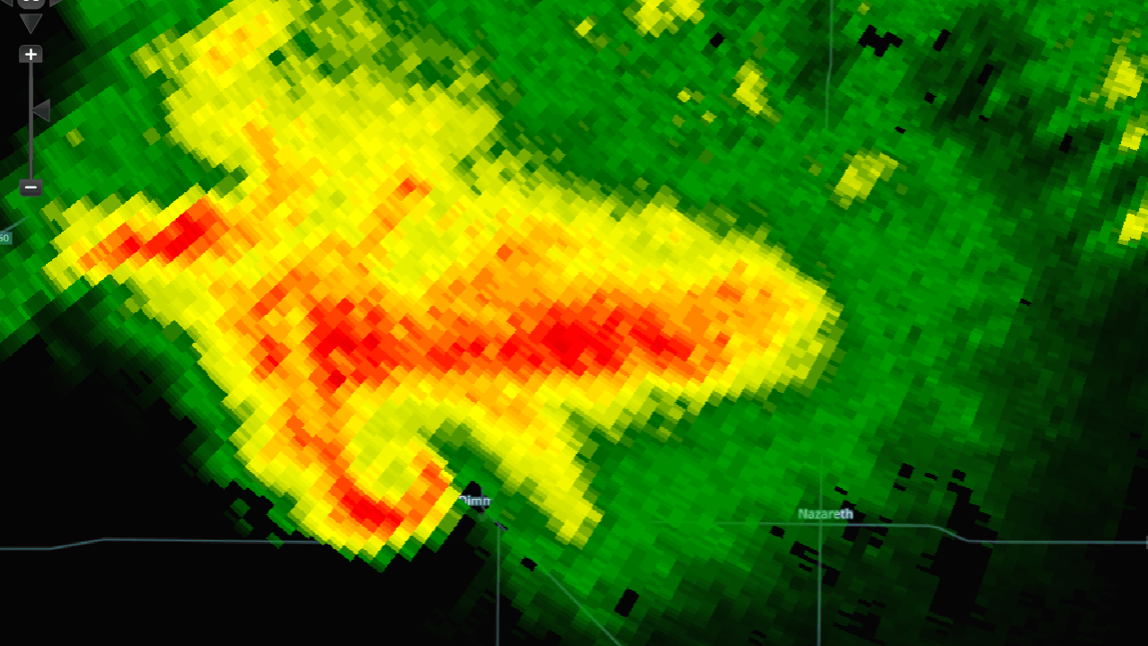 Take cover Dimmitt, TX. Tornado warned storm with massive hook (603 pm