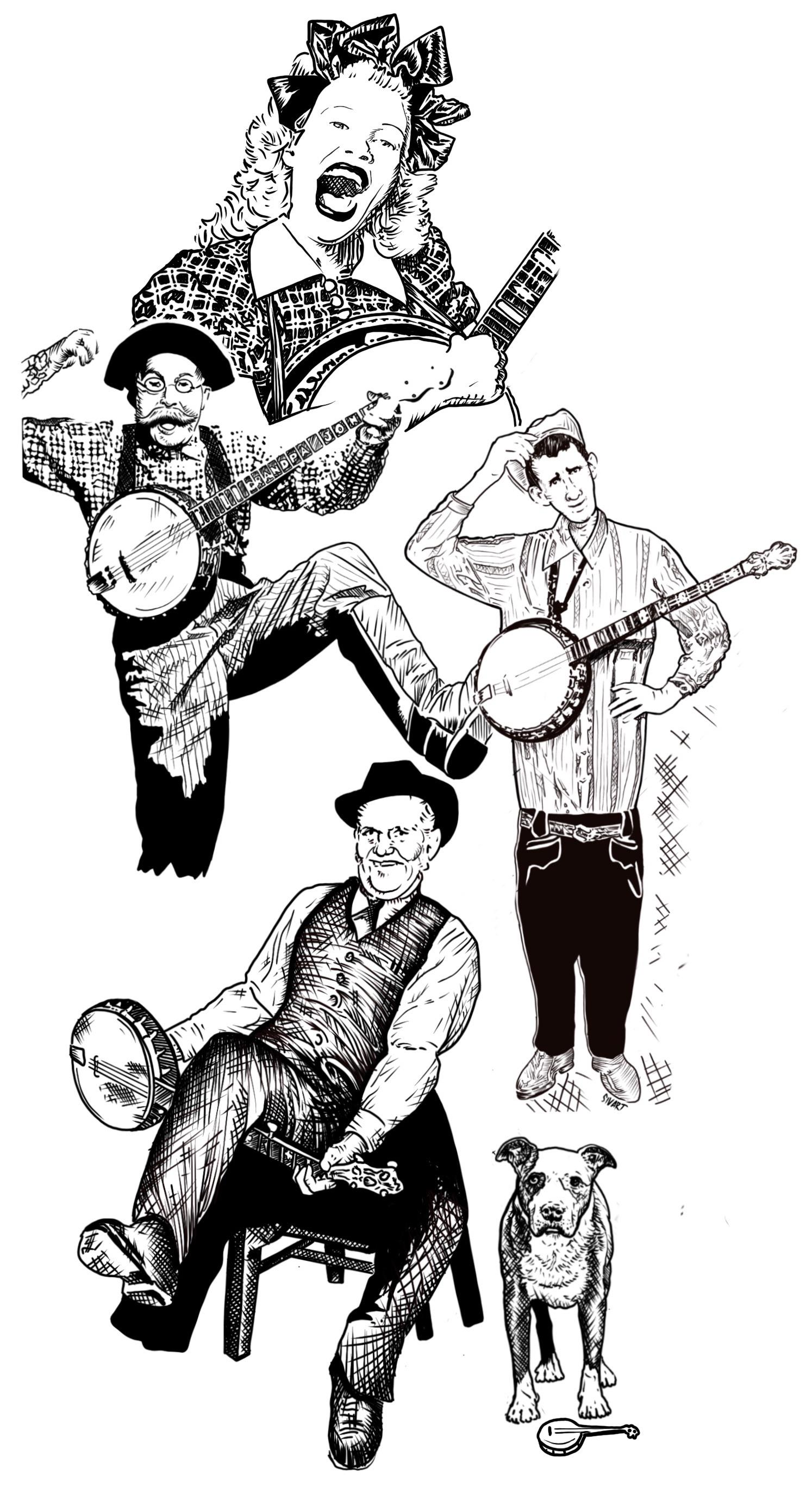 Quick addition of Cousin Emmy and gave Chico a much needed banjo as