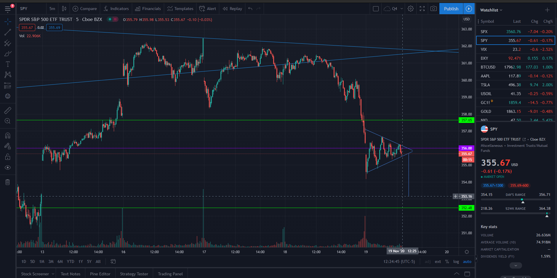 SPY GOING DOWN. wallstreetbets