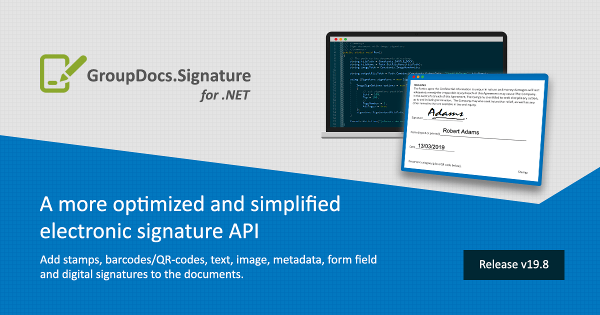 Introducing a more optimized and simplified electronic signature API