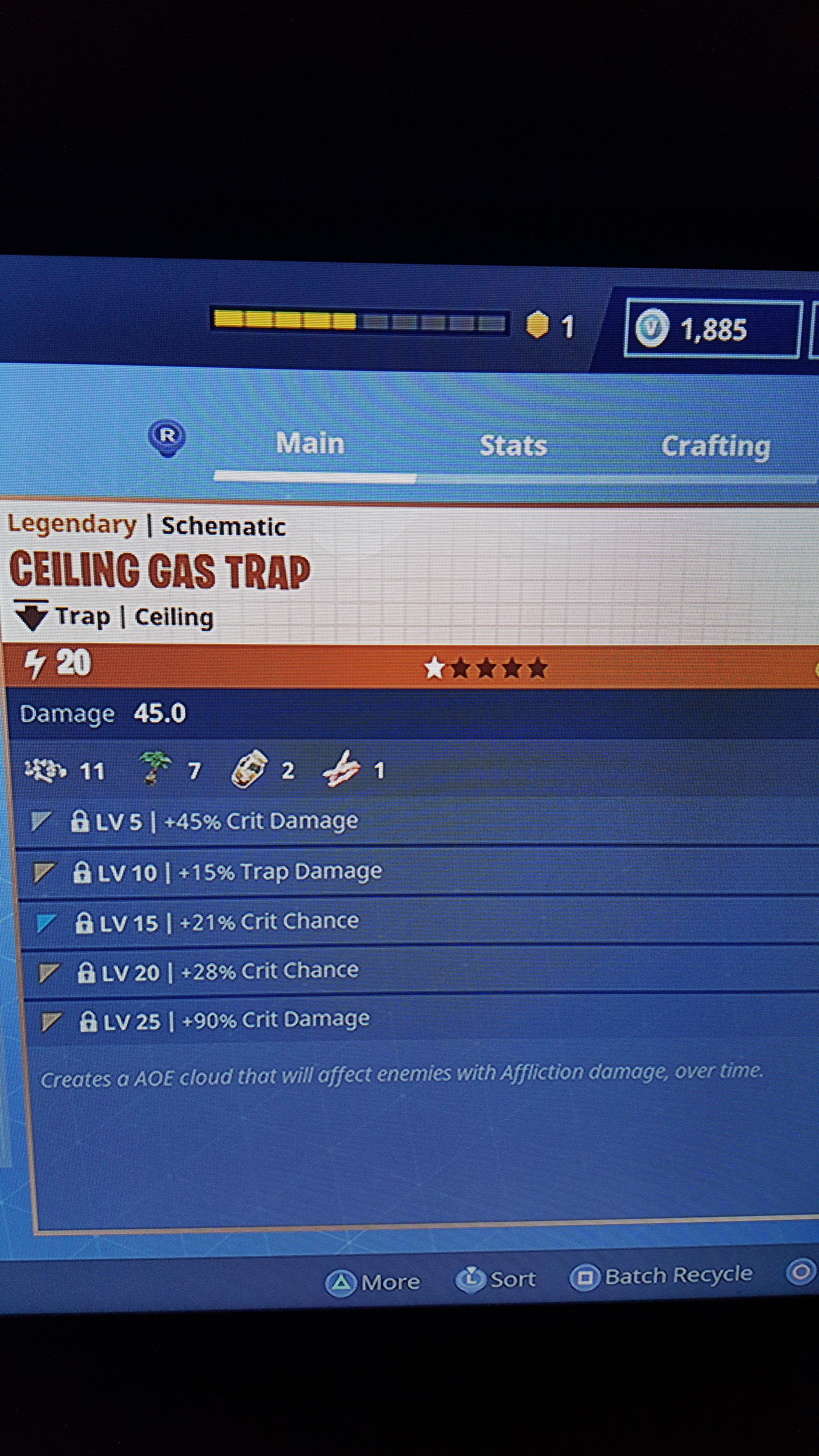 Perfect ceiling gas trap? r/FORTnITE