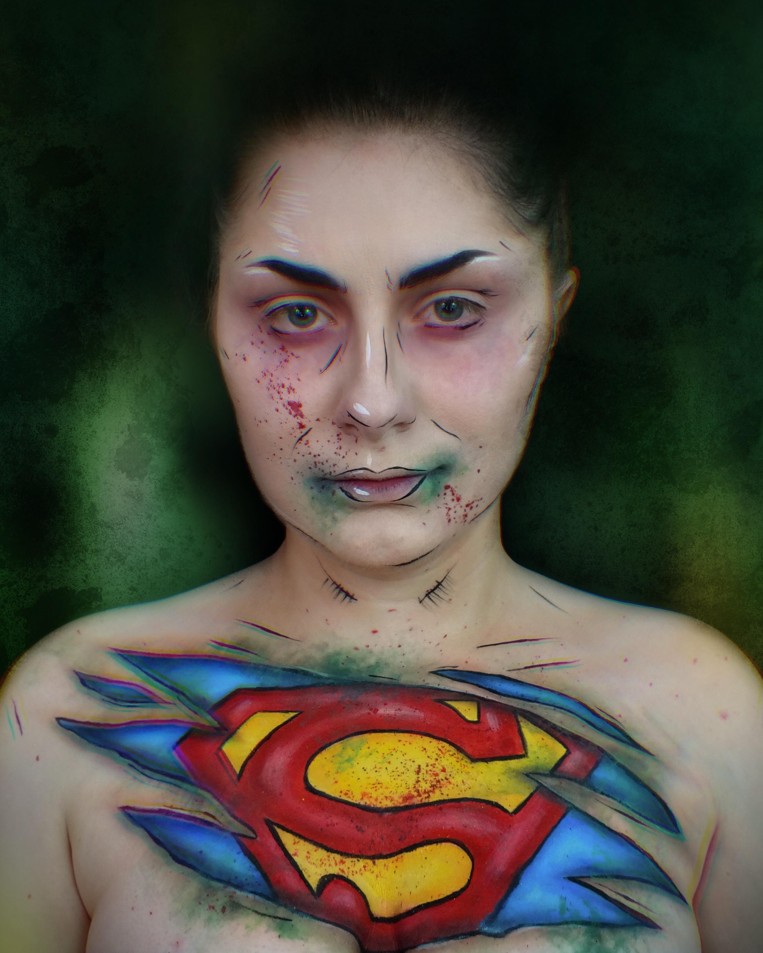 [Cosplay] Superman Body Art Cosplay (that I painted on myself!) r