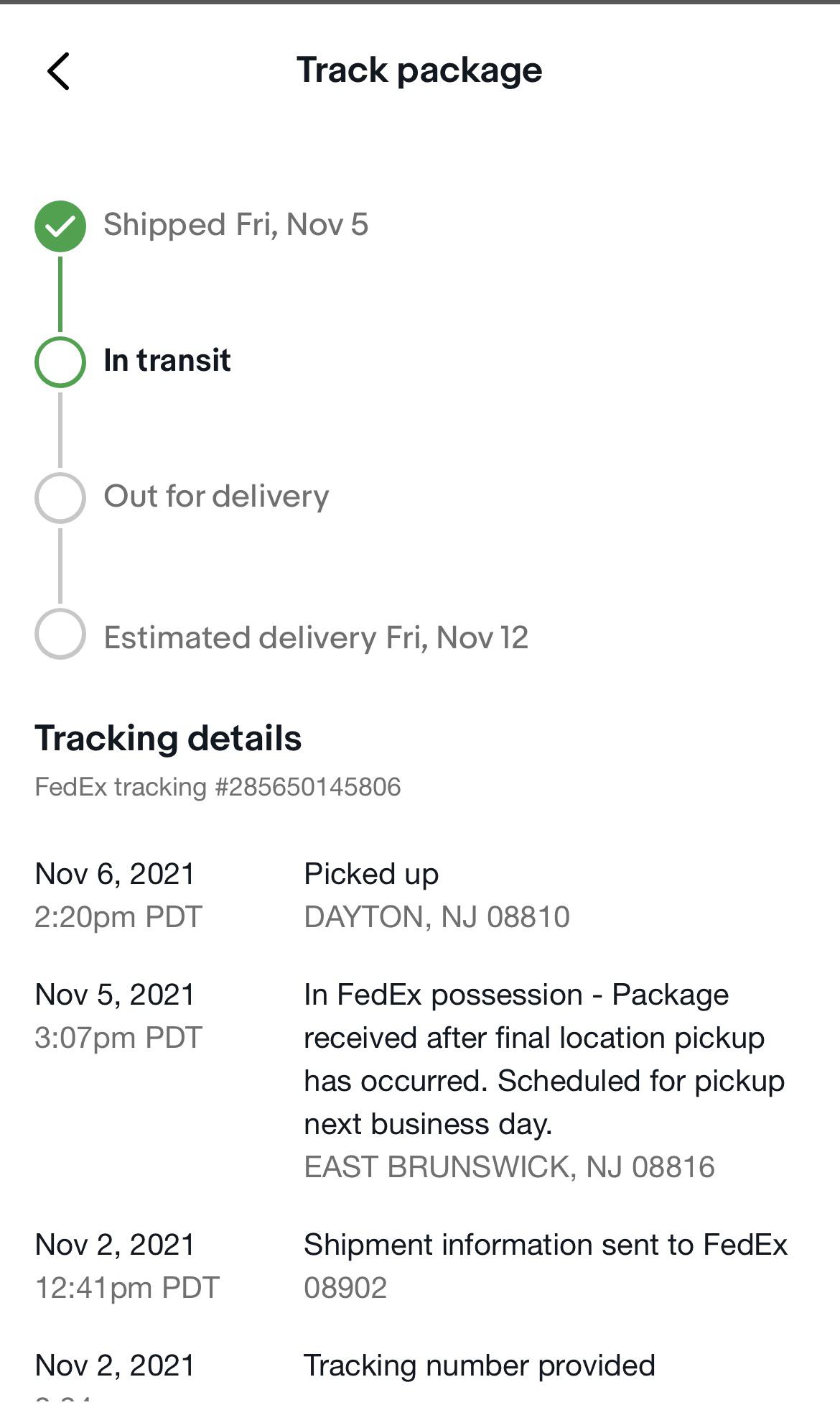 Should I be worried with this tracking? It’s supposed to be delivered to California but it’s