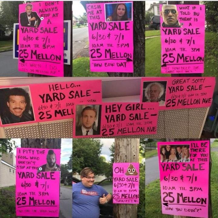 Awesome Yard Sale Signs r/Troy