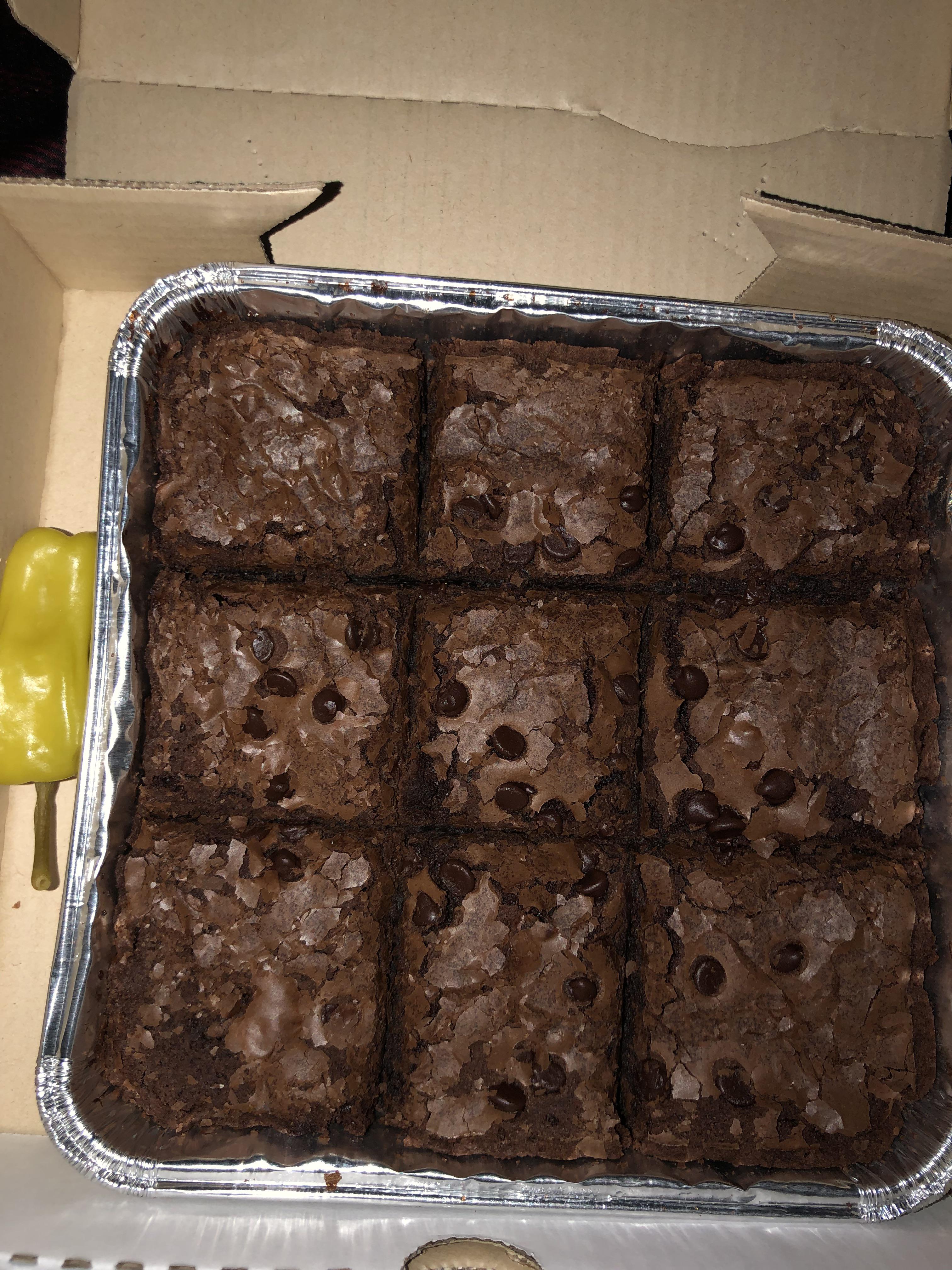 First time ordering a brownie, was someone asleep at the cut table or