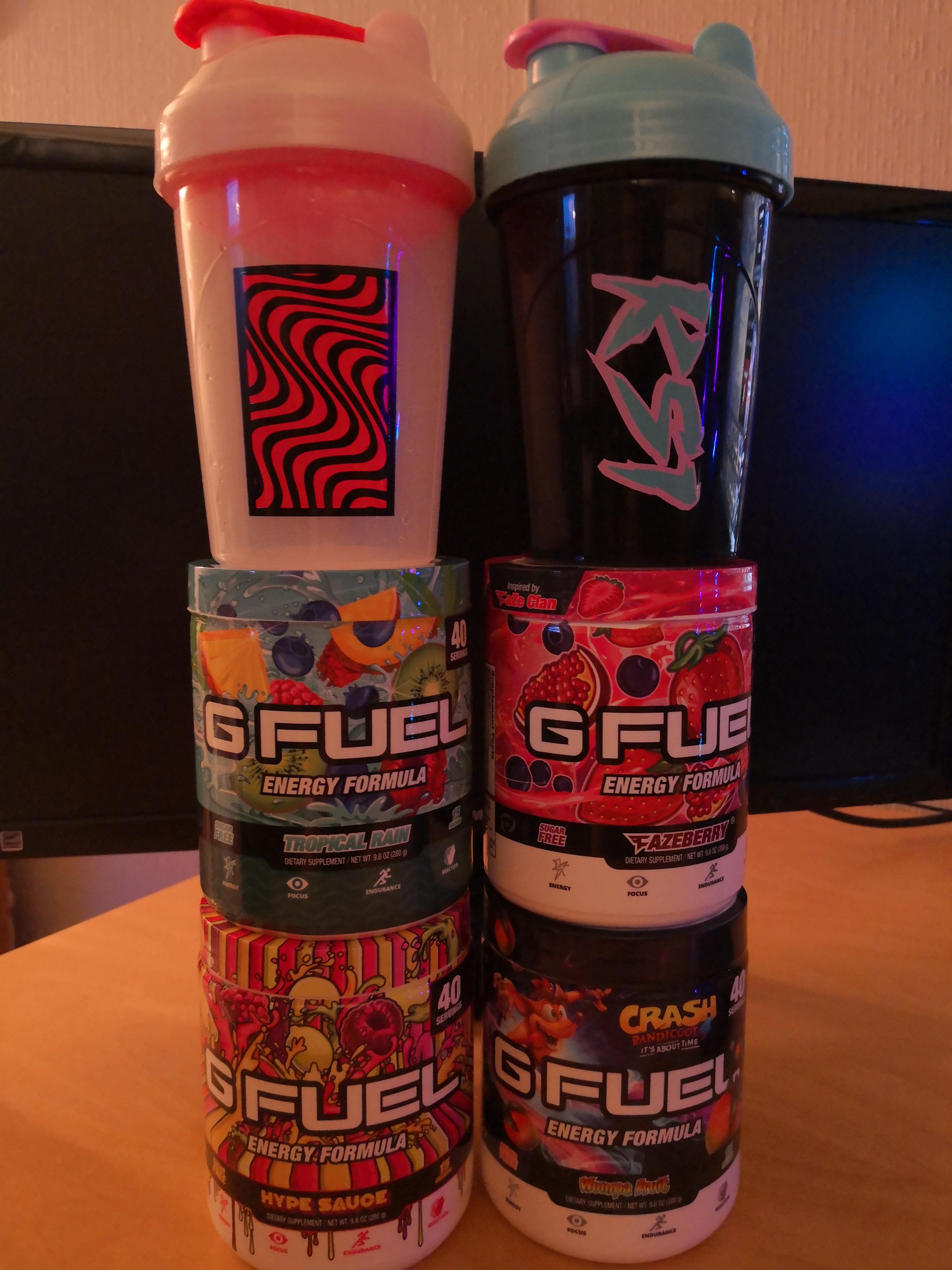 My first order of Gfuel. Satisfied with my choice of flavours ) r/GFUEL