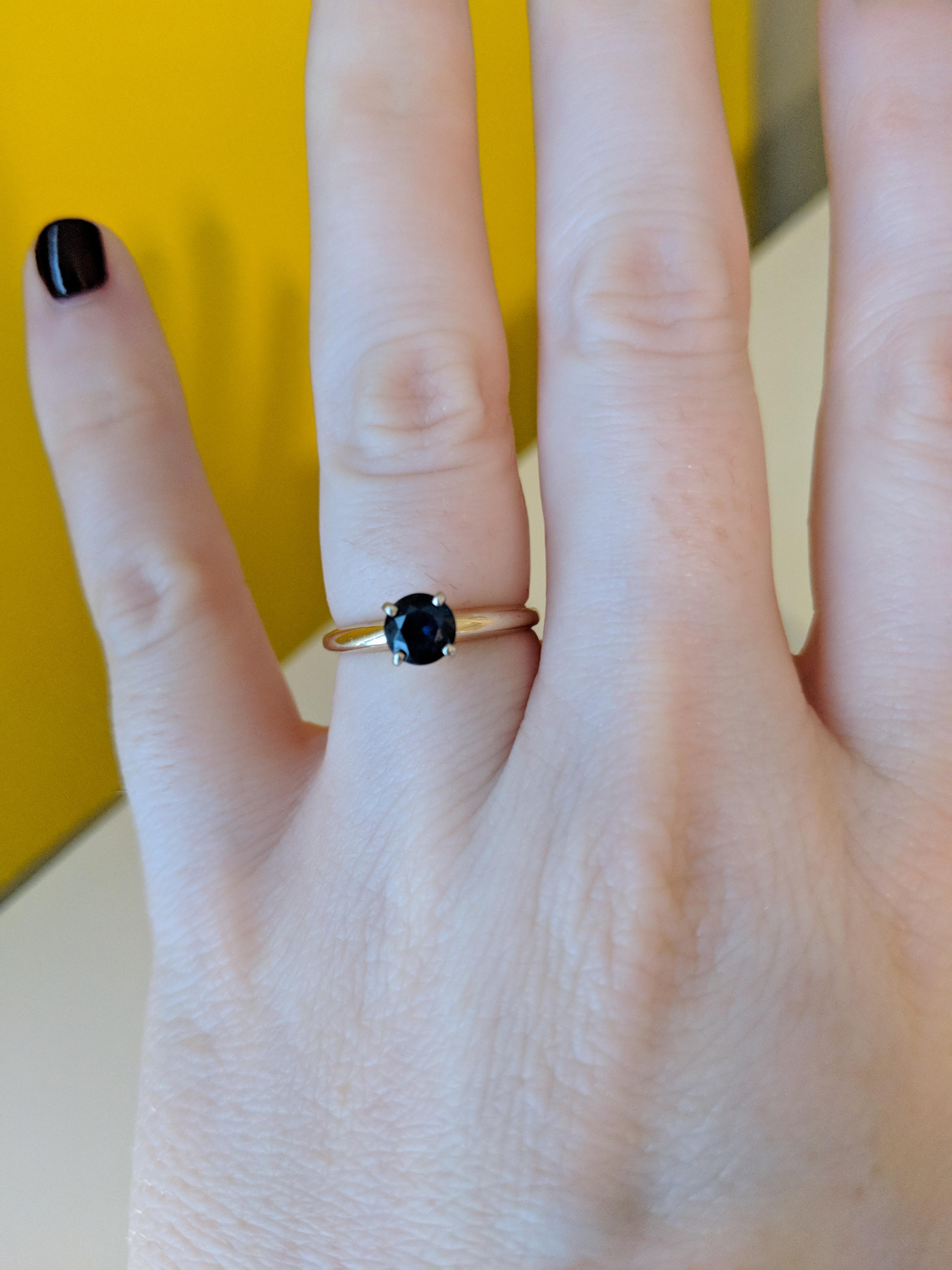 What kind of wedding band would go well with my ring? I've never been a