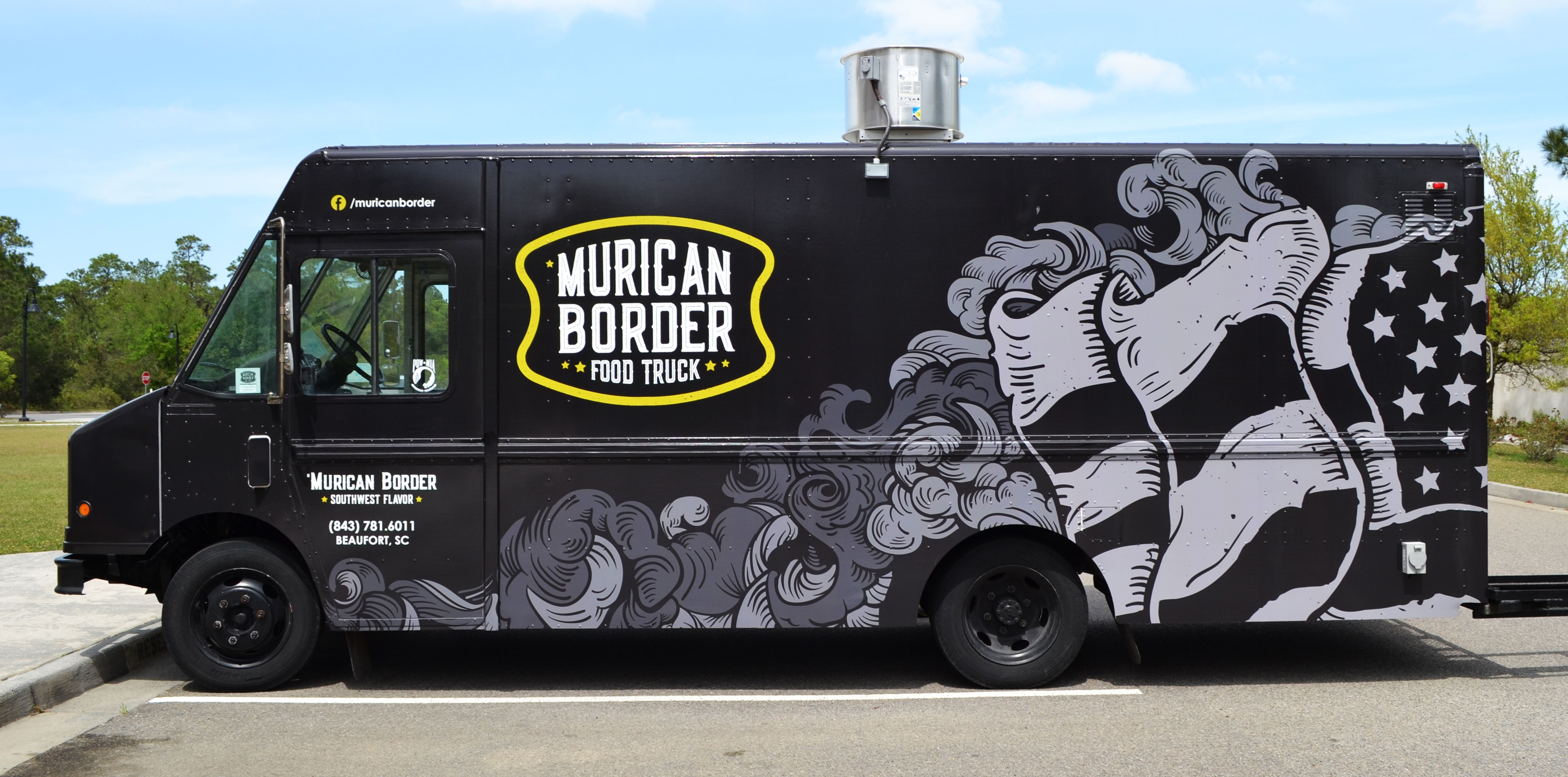 Food Truck Wrap Design Vintage Illustration designinspire