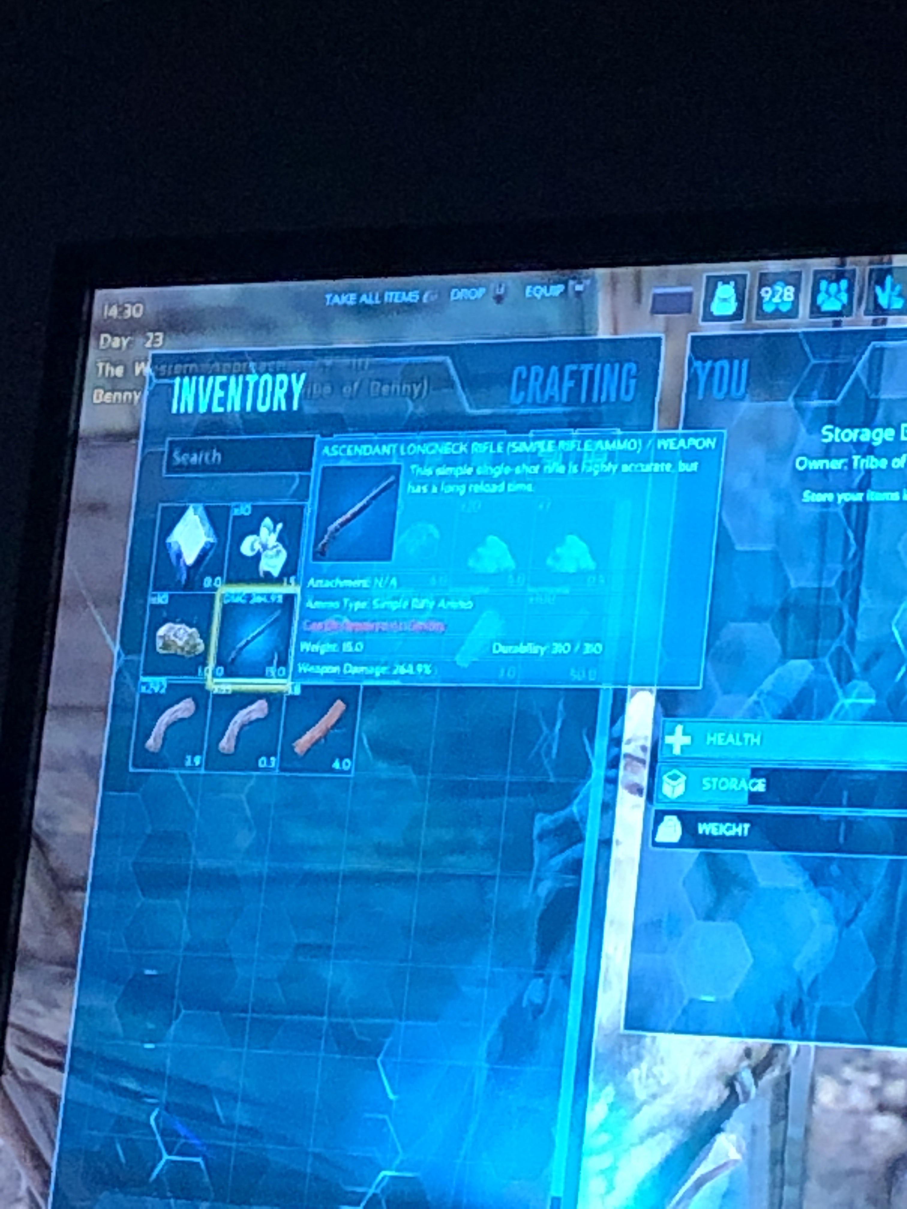 I just got an ascendant longneck rifle from a supply drop that was
