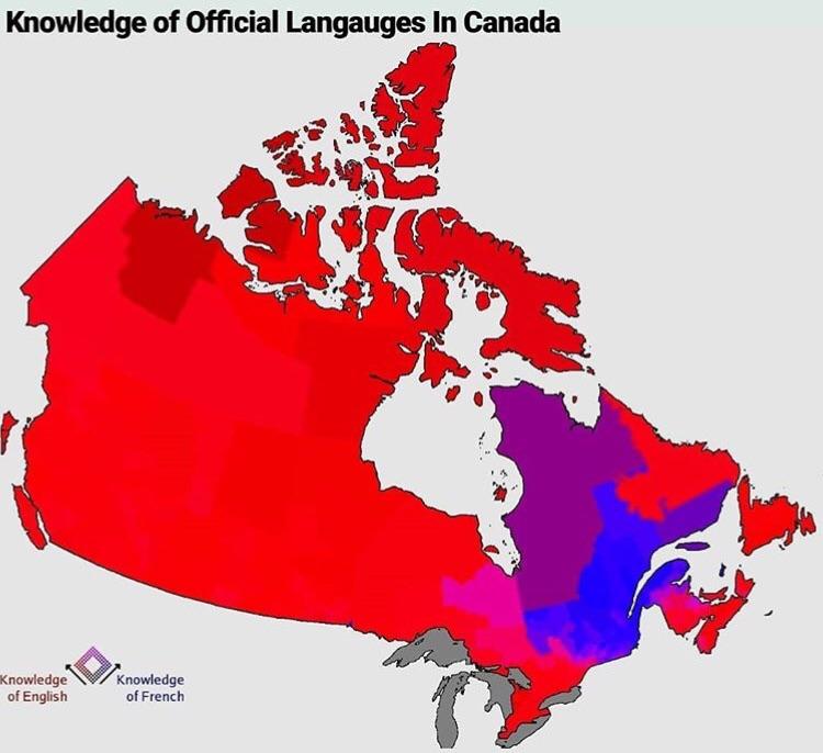How many of you, especially outside Quebec, are bilingual in French and