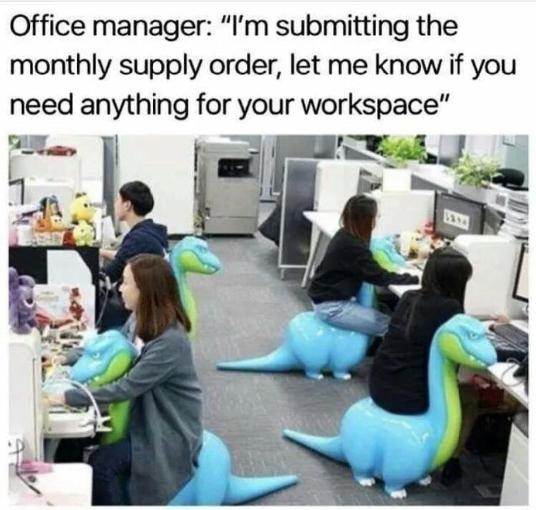 Dinochairs, we need dinochairs r/wholesomememes