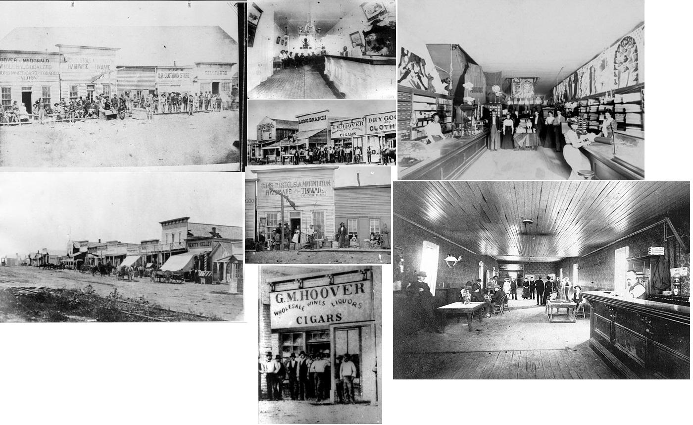 A collection of pictures ranging 18741886 of Front Street, Dodge City