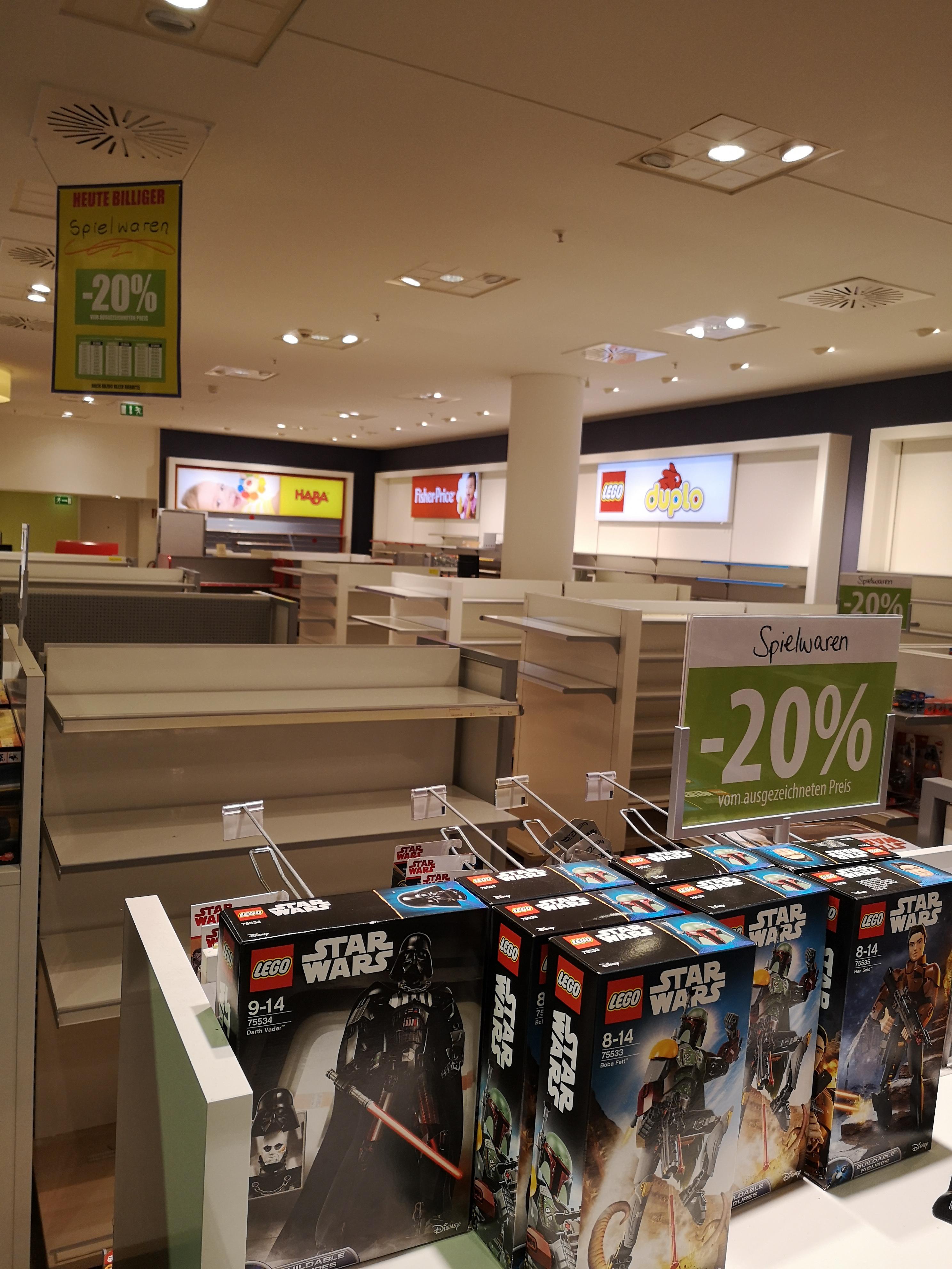 Pretty much everything is sold out in this toy store except for the