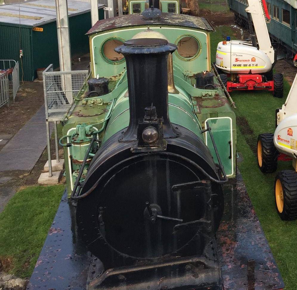 E236 at the Newport Railway Museum during their first roof construction