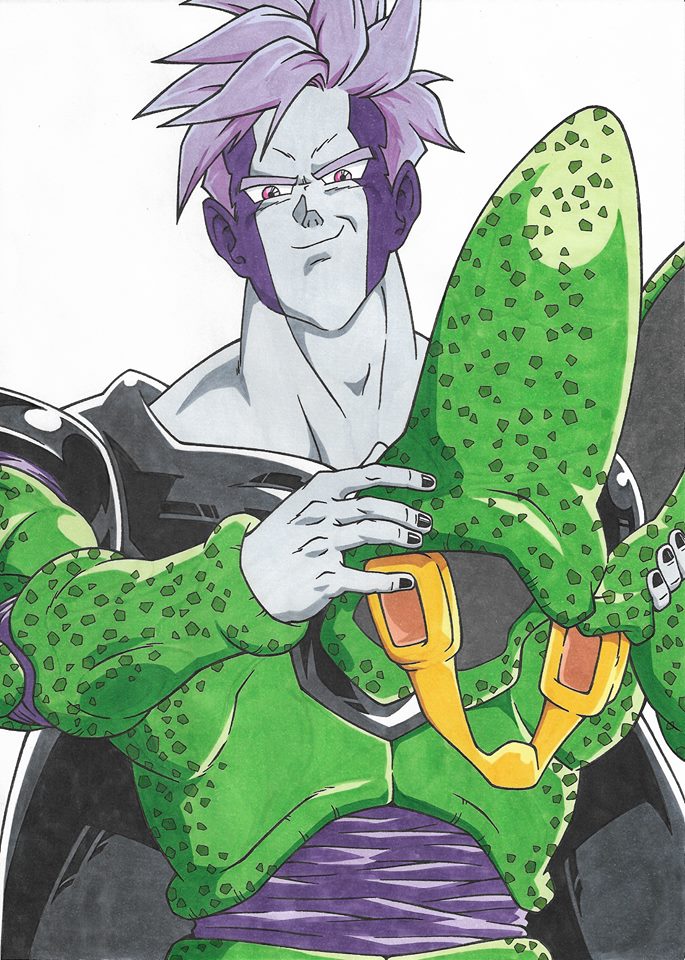 Cell's Hairmet By Leon Marsters dbz