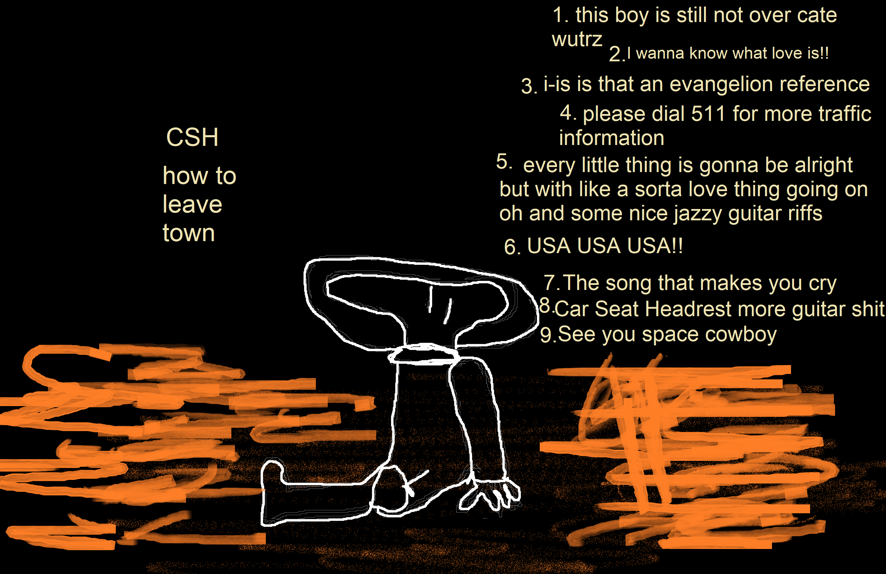 How to Leave Town Car Seat Headrest but on that new subreddit r/CSHFans