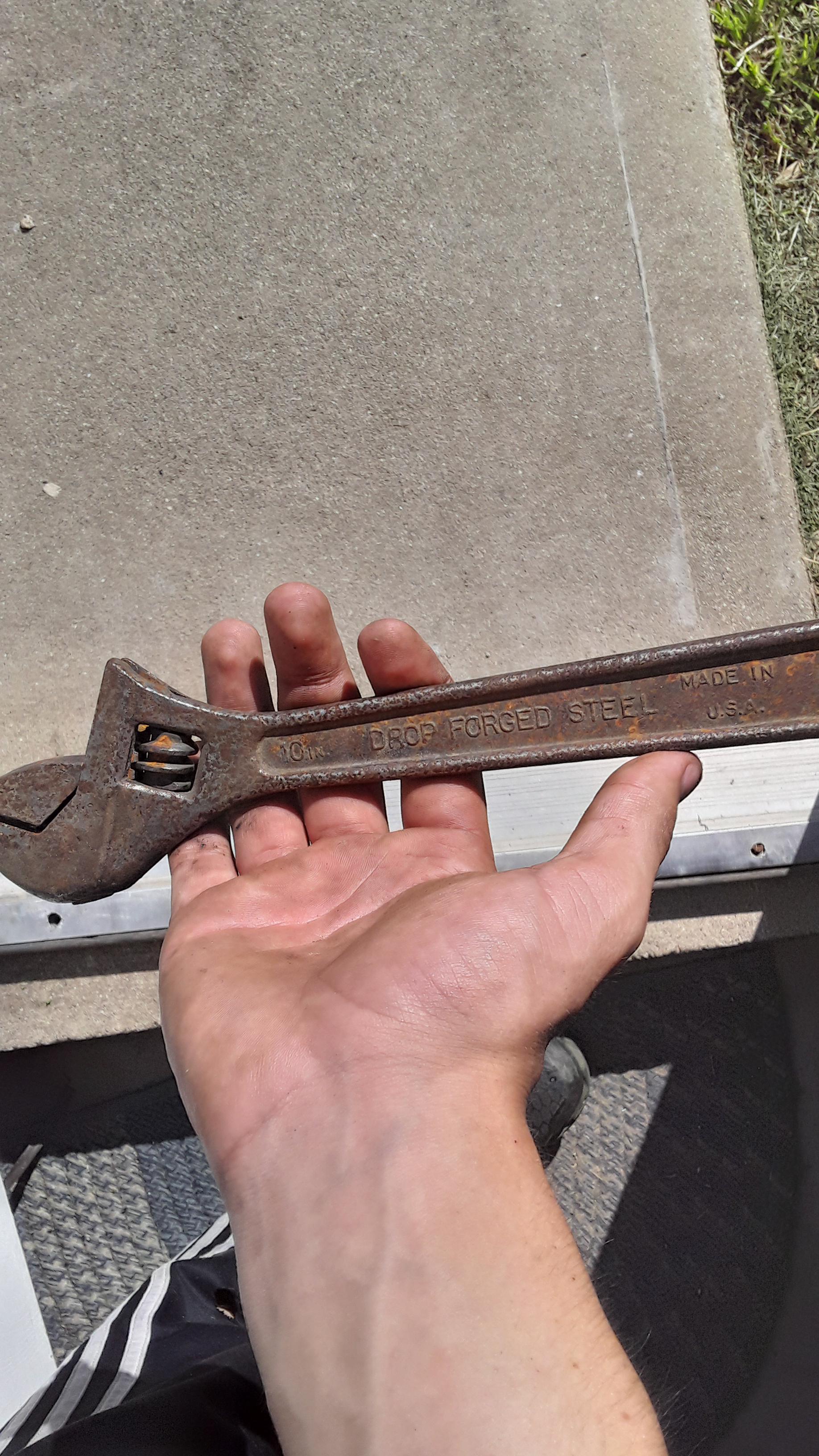 Crescent 10 inch adjustable wrench. Made in Jamestown New York r/Skookum
