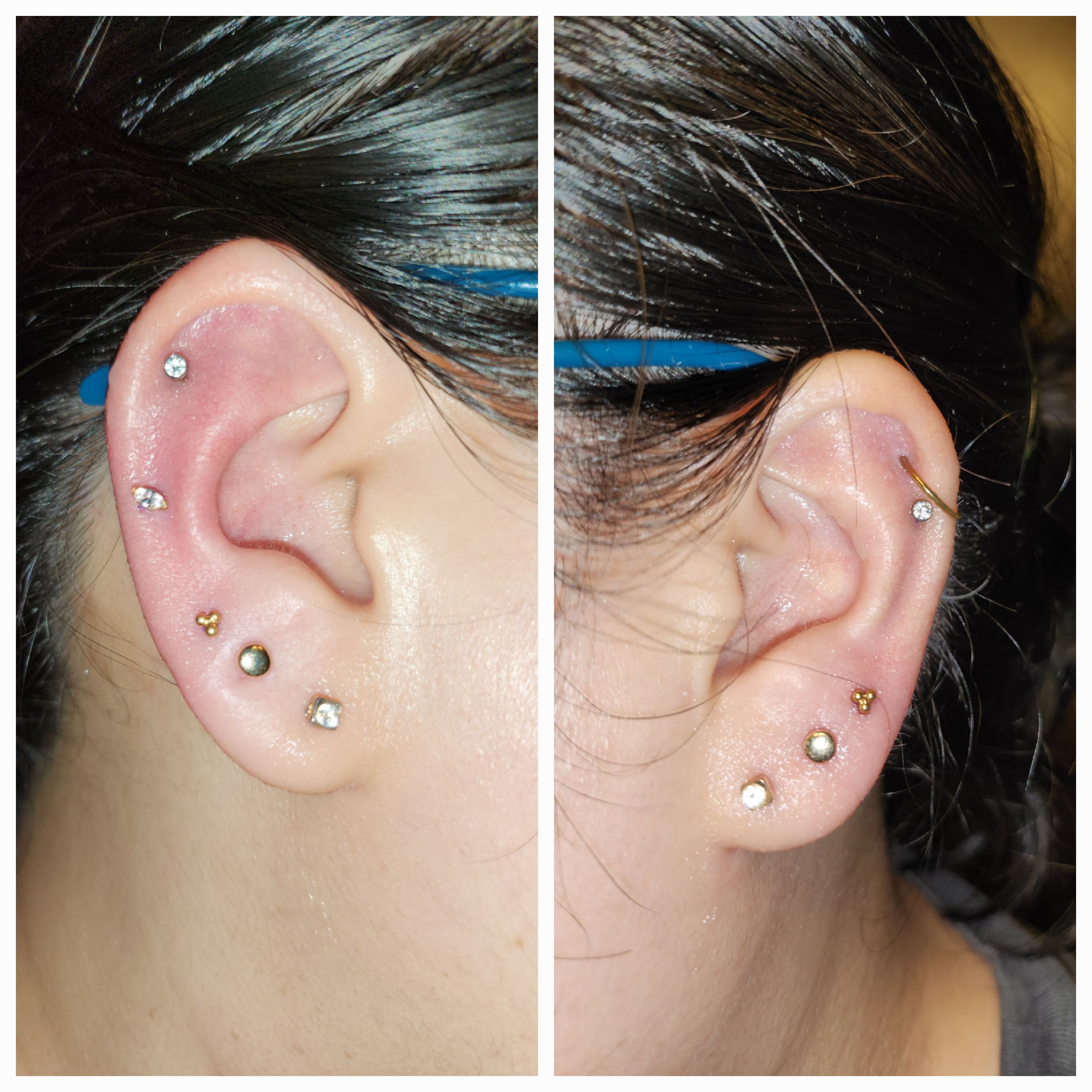 Just got Third Lobes and a midhelix. r/piercing