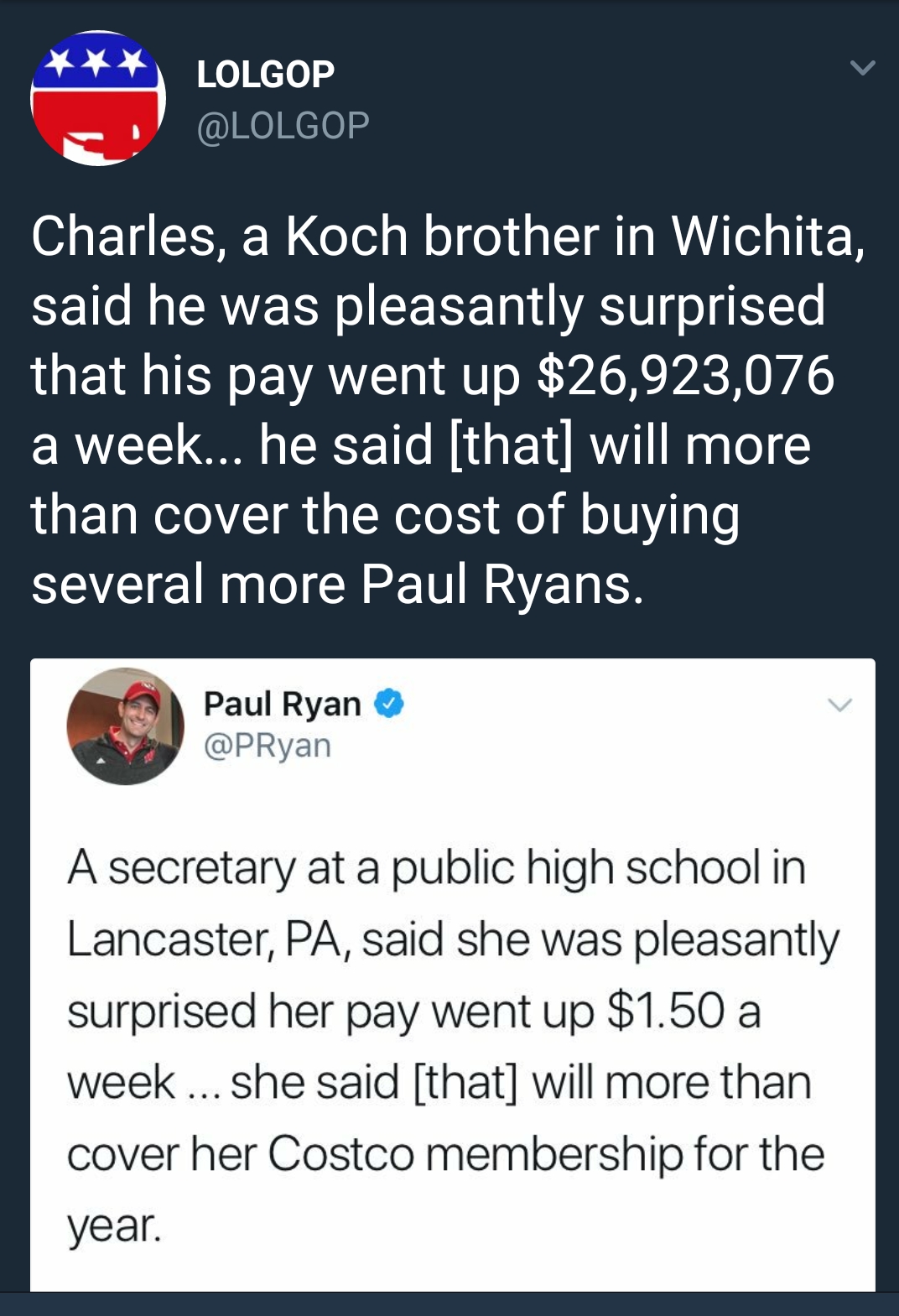 A windfall for everyone! r/PoliticalHumor