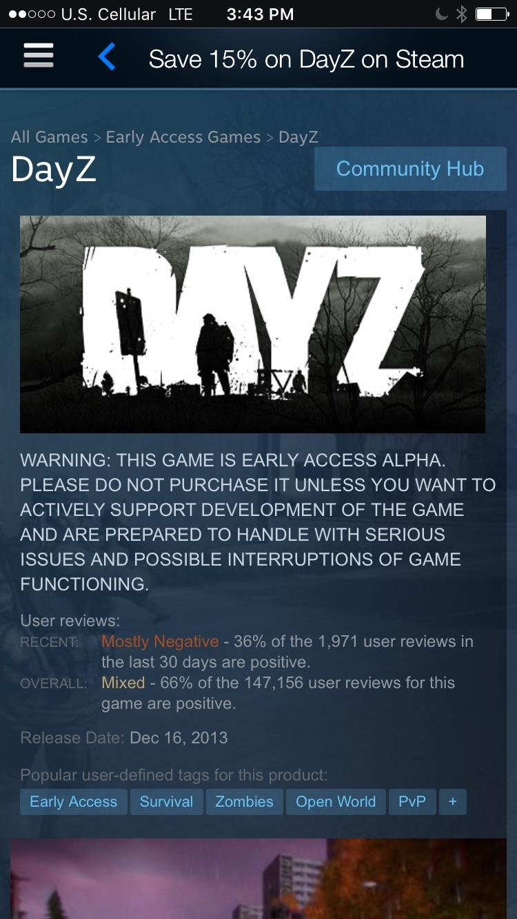 Let's be honest, was DayZ a bigger flop than No Mans Sky? How do you