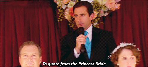 michael scott marriage quote Quoting The Princess Bride In A Wedding Speech That You Weren't Asked To Give : R/Energyvampires