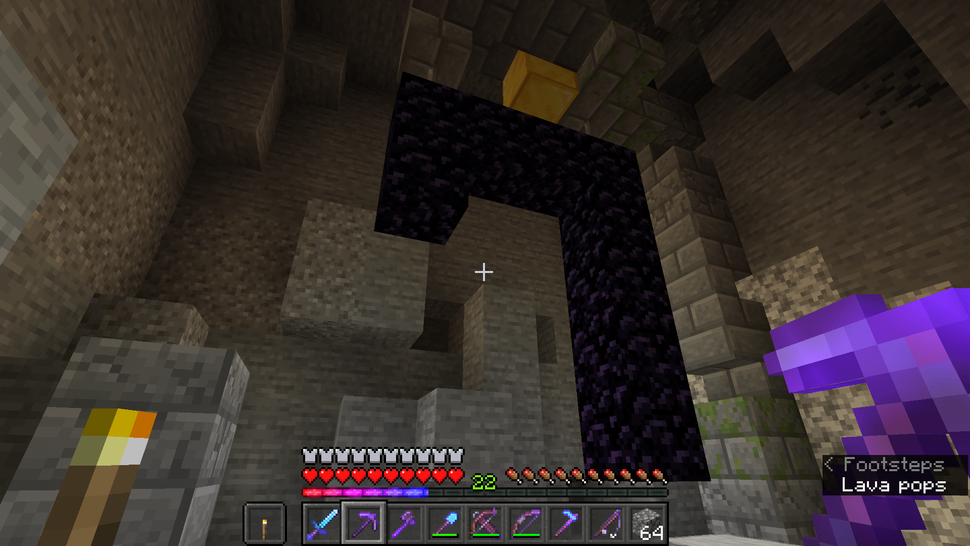 found my first underground ruined portal! Pretty cool r/Minecraft