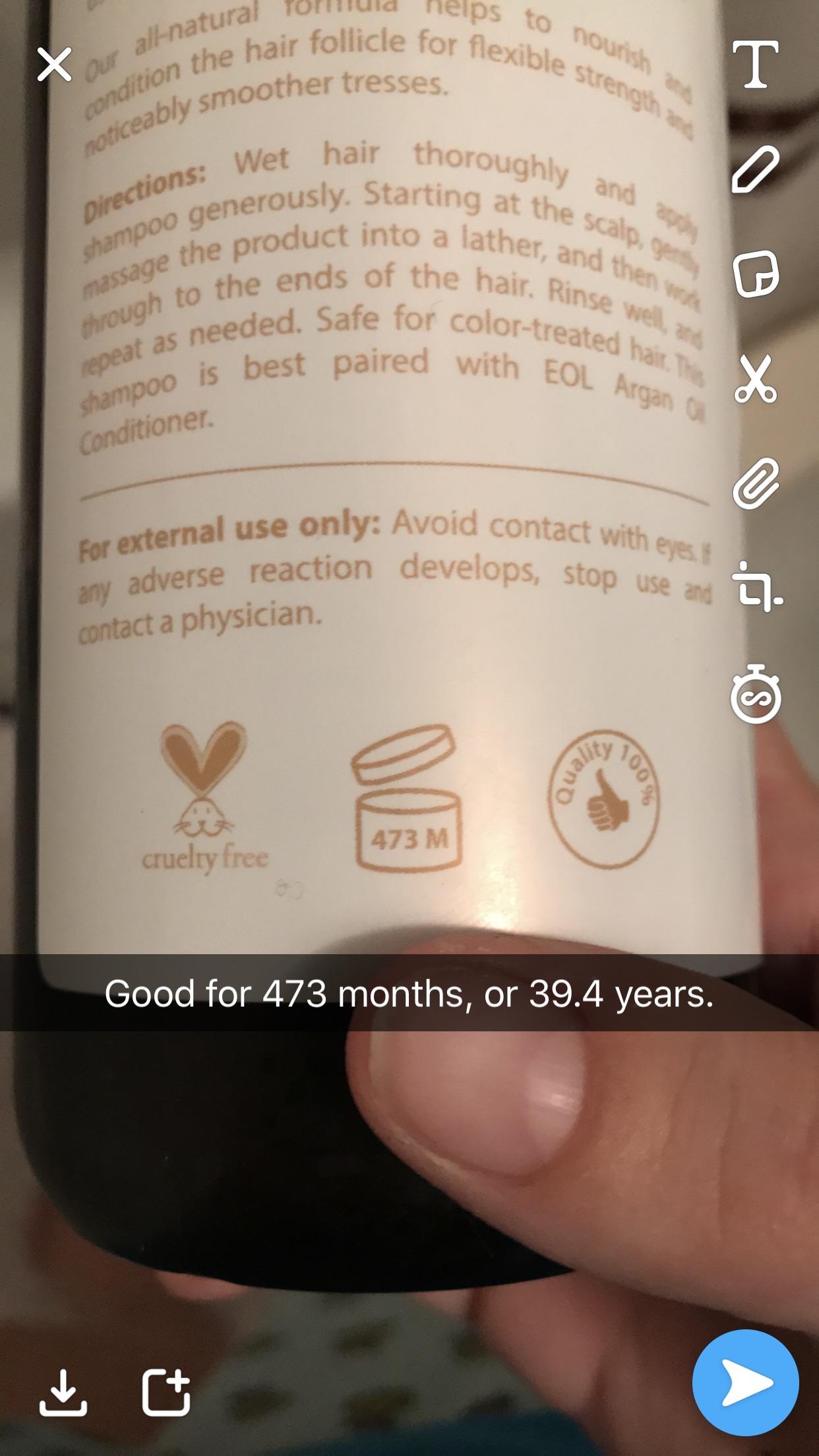 Is shampoo allowed here? Not sure I can make it through it all before