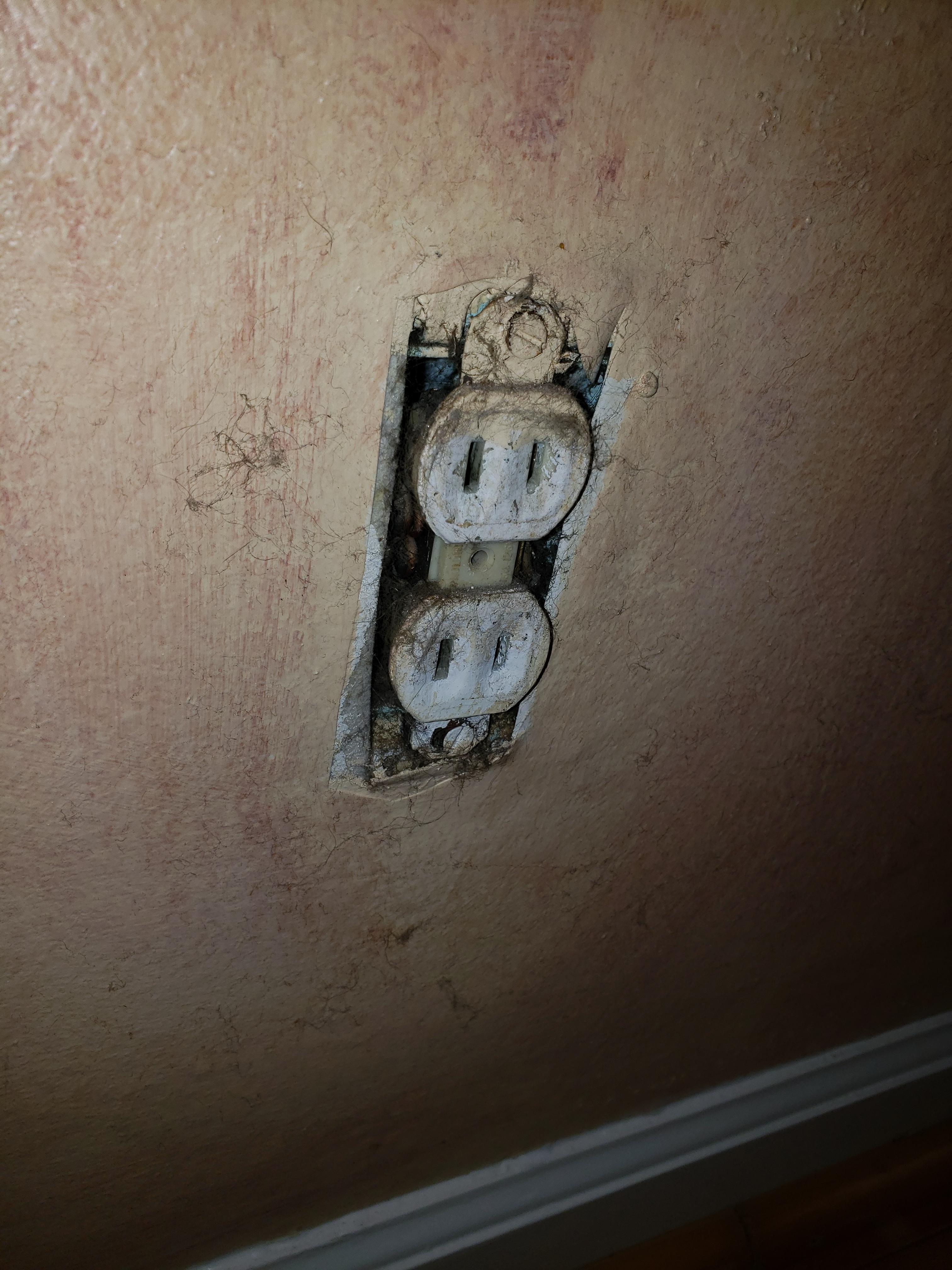 Would it make sense that these are the original receptacles from a