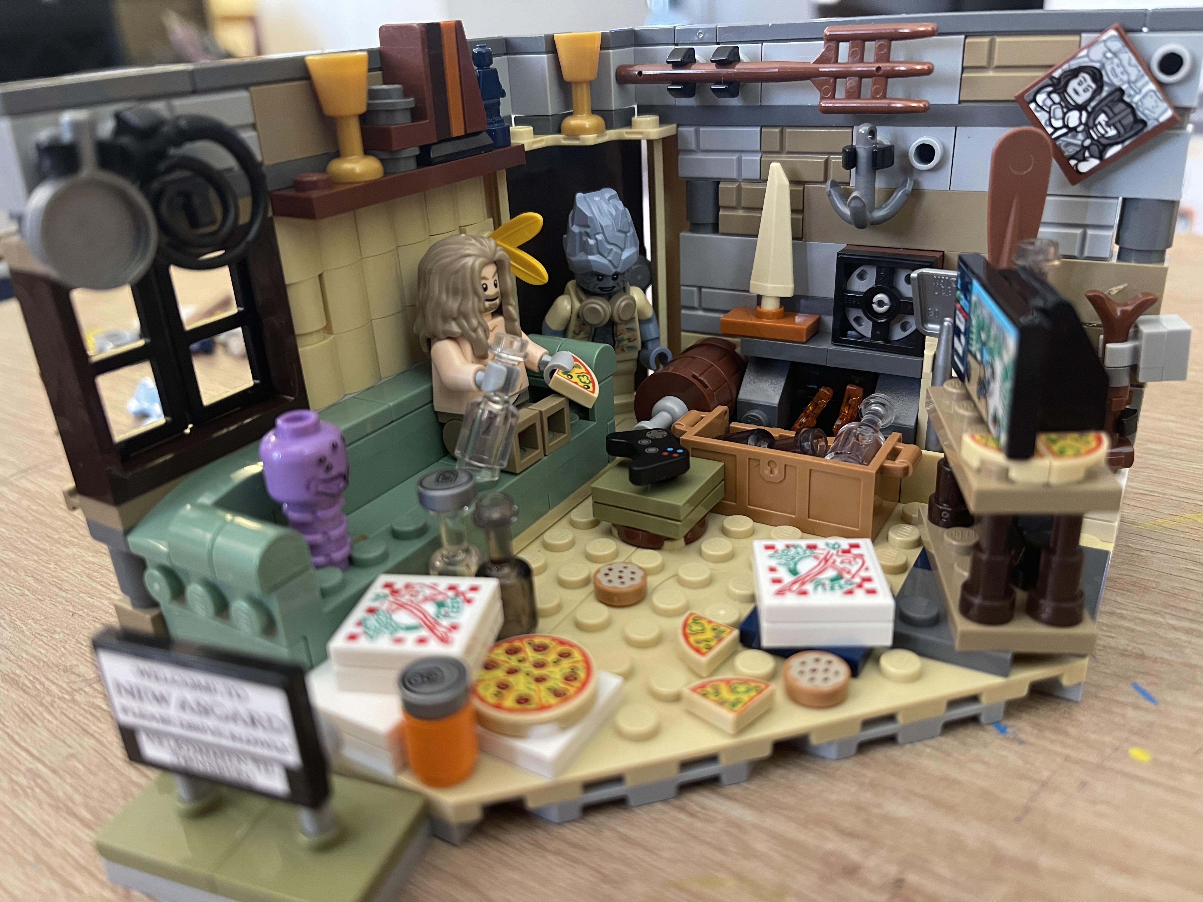 Bro Thor with an apartment dirtier than mine. Quick build, very fun