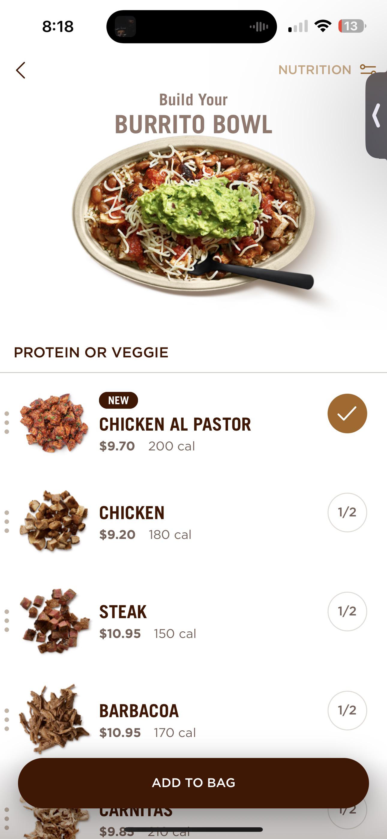 Is the chicken Al pastor any good? r/Chipotle