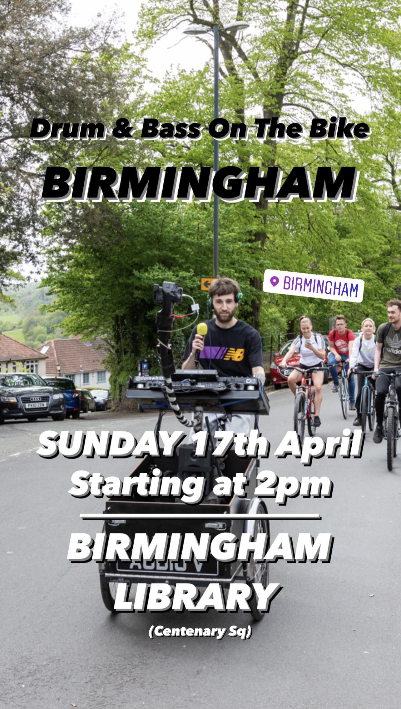 Drum & Bass On The Bike Returns to Birmingham This SUNDAY!! r/westmidlands