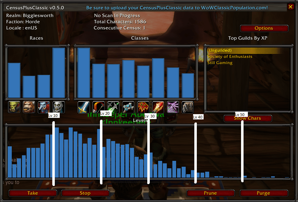 Bigglesworth Horde Population Census r/classicwow