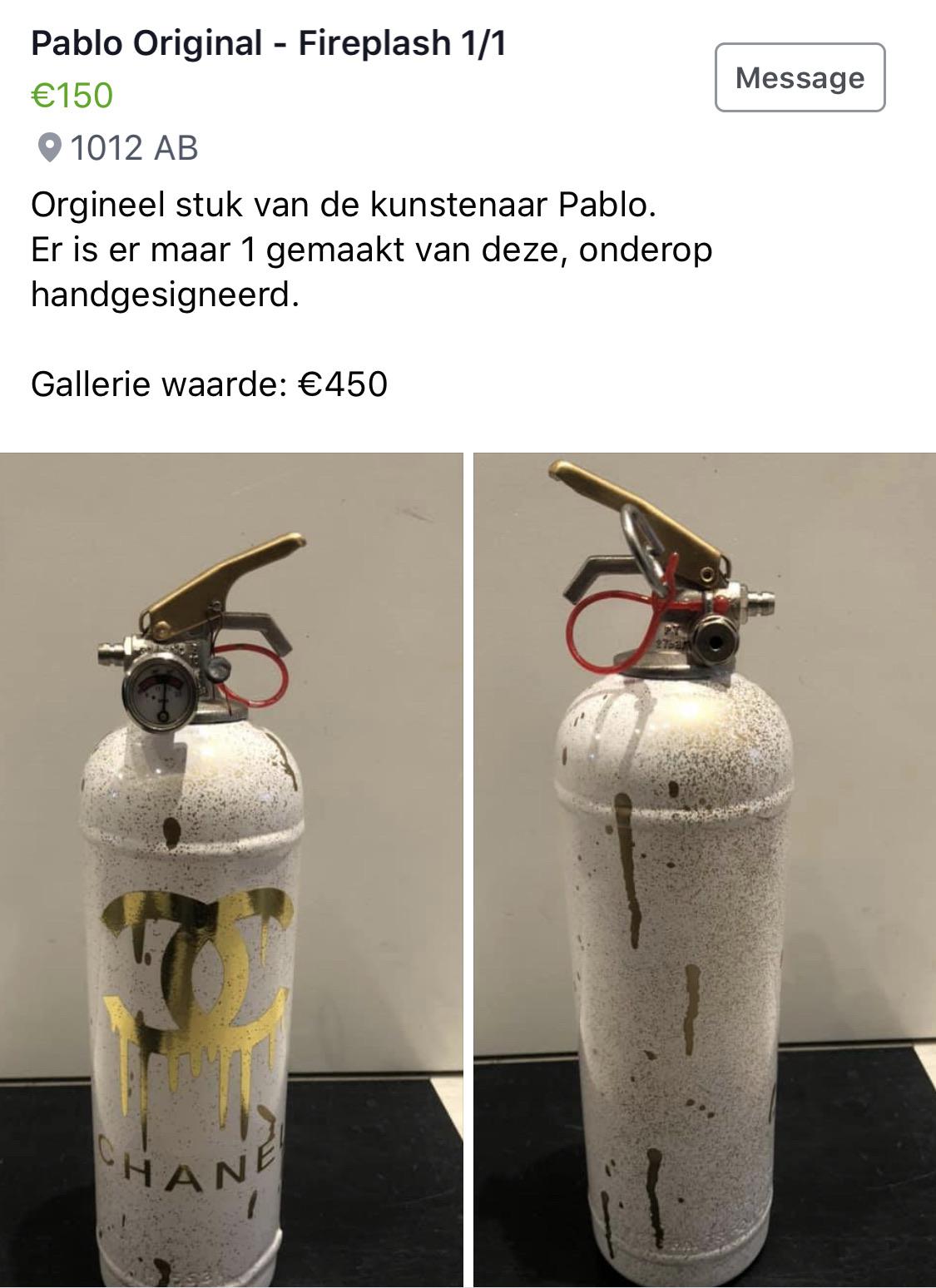 Painted fire extinguisher r/delusionalartists