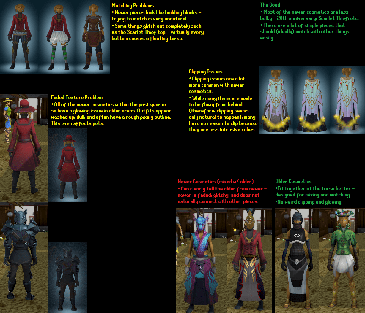 Let's talk about recent cosmetic issues r/runescape