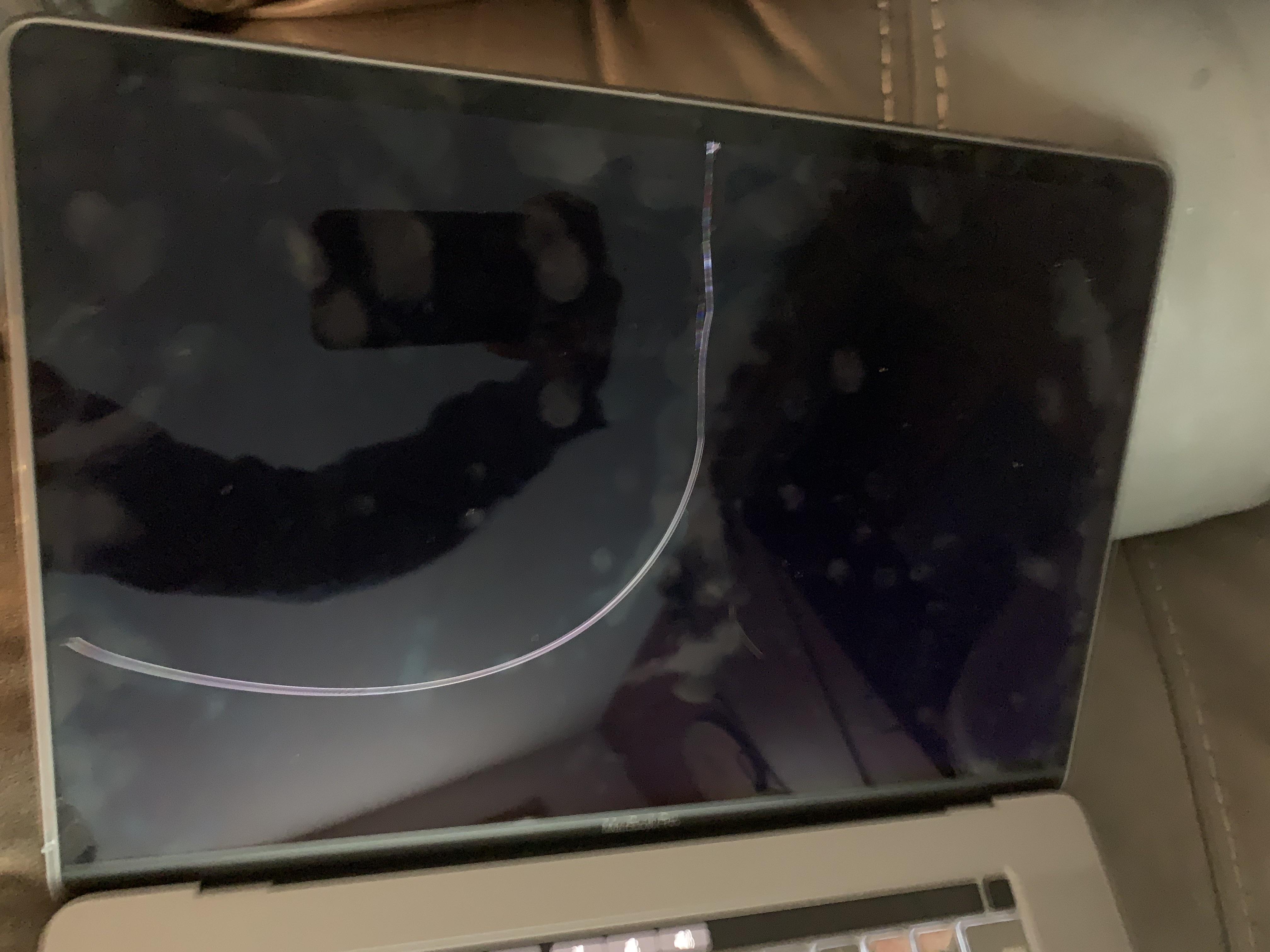 Random Crack My fairly new MacBook Pro just cracked. It’s never been dropped or been under