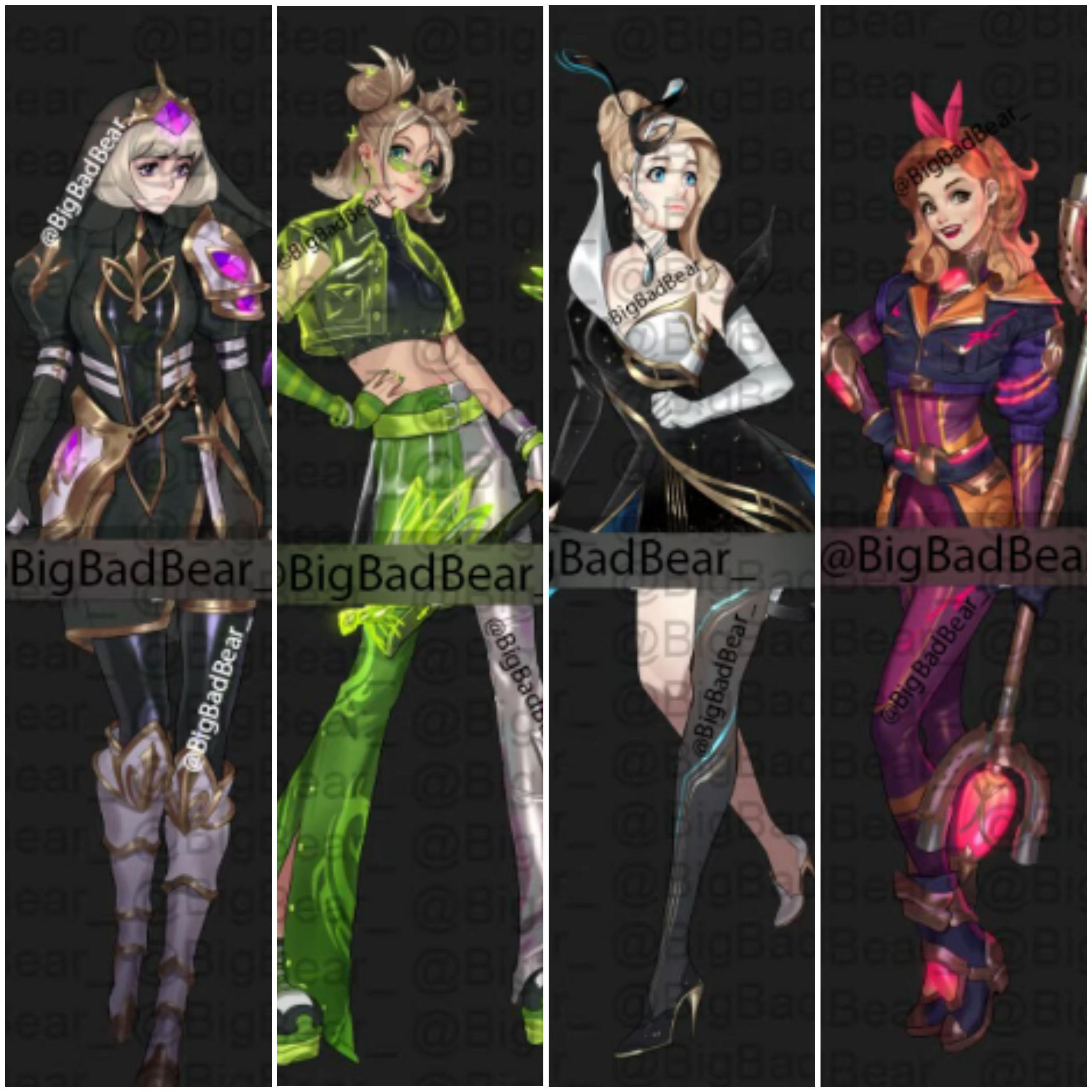 Which one will you choose? (Lux leaked skin concepts) r/lux