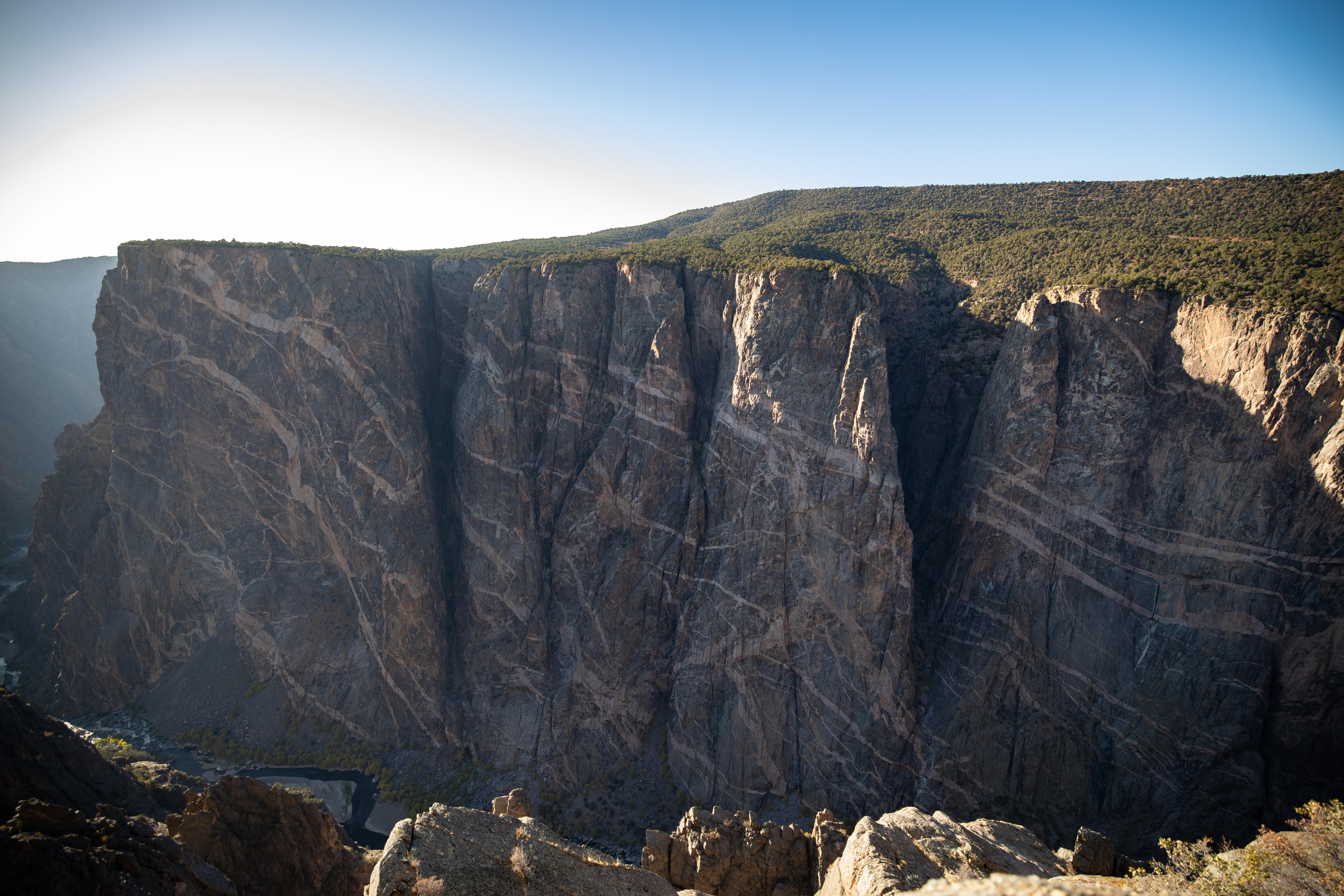 Painted Wall Black Canyon of the Gunnison National Park. The Highest
