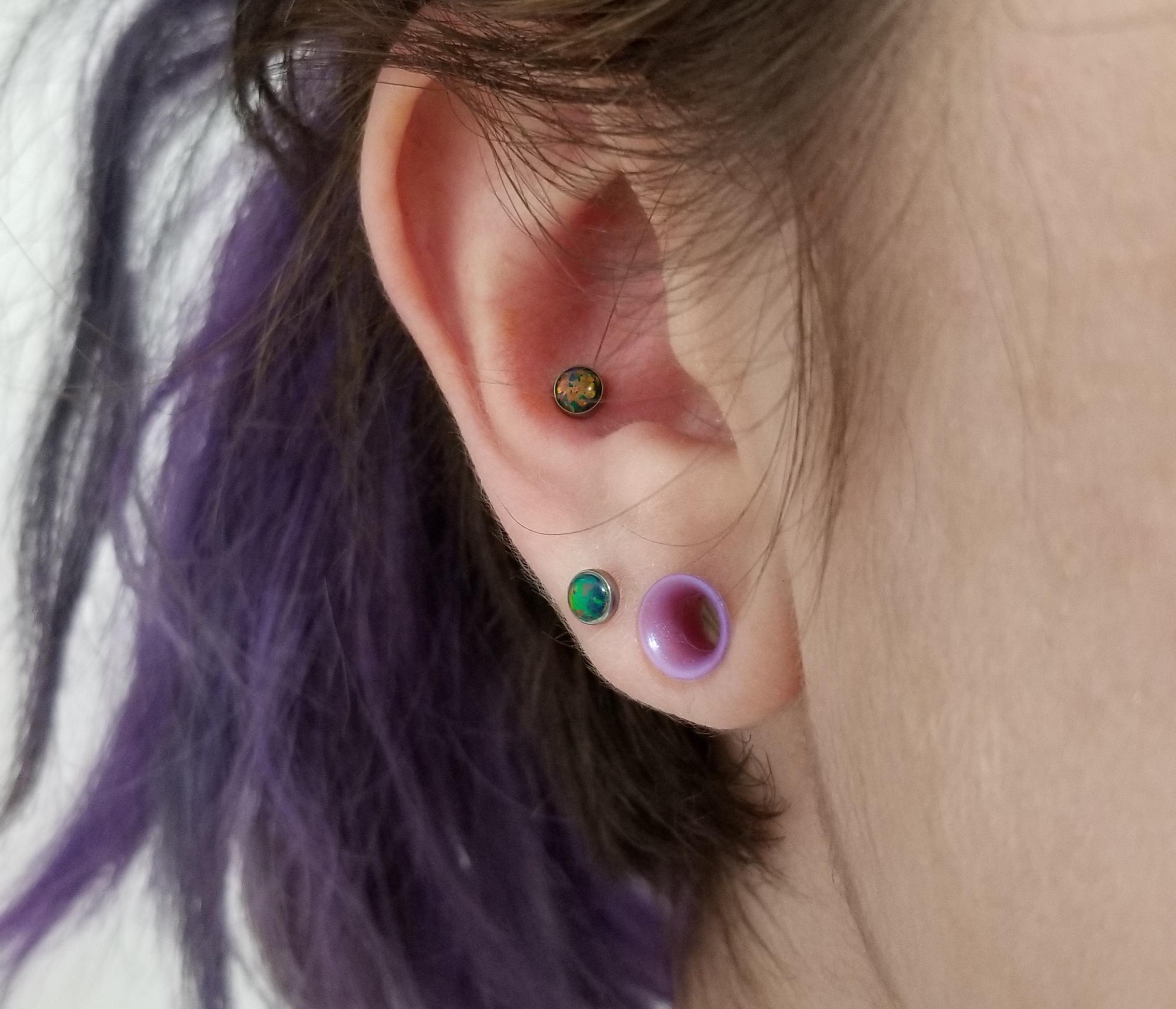 New conch piercing! Done by Jojo at Identity Piercing in Chicago, IL. I