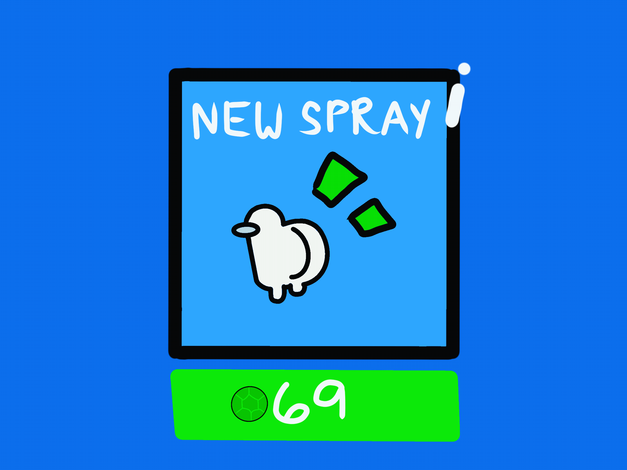 Among Us Booty Shake spray inspired by the new thumbs up spray! r